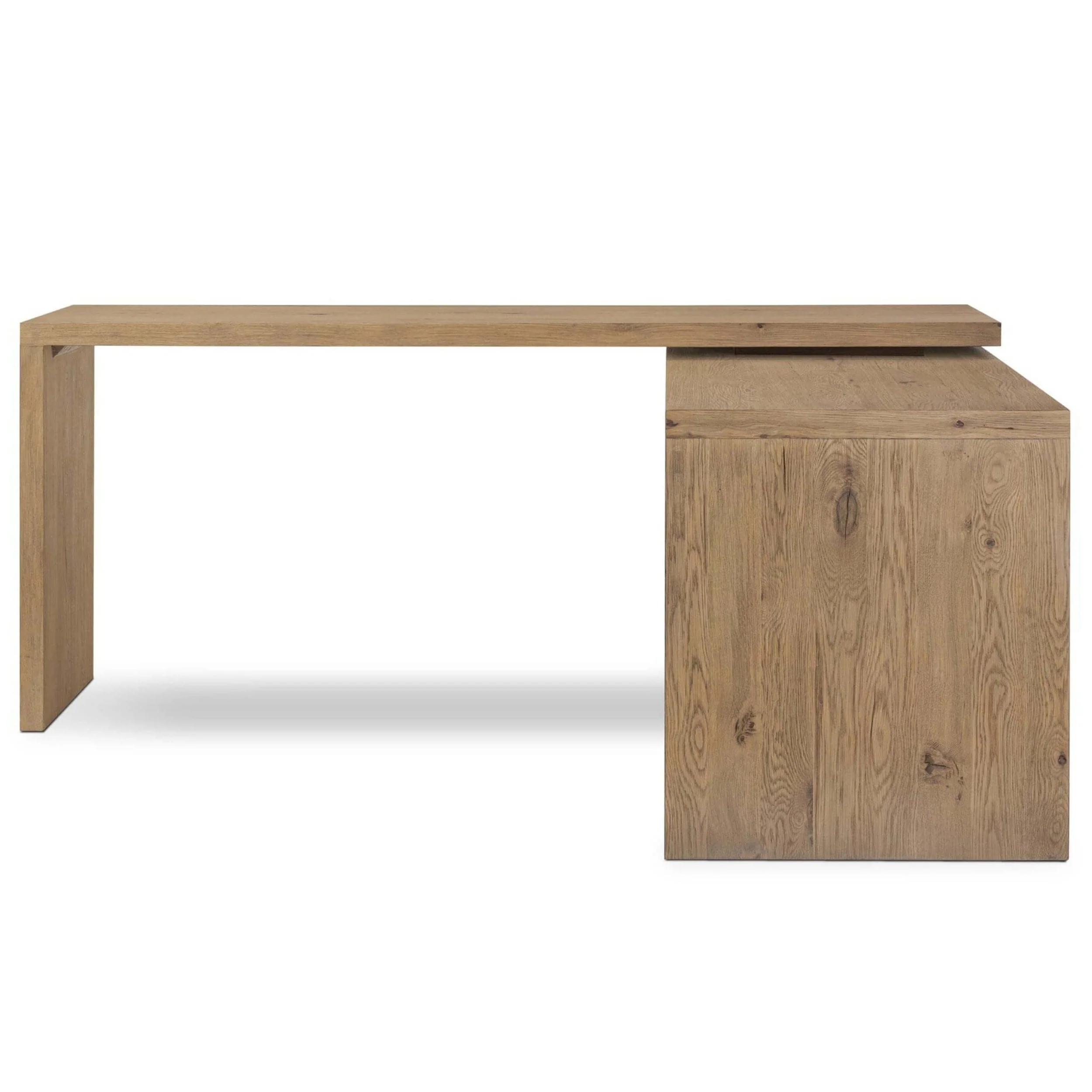 Noah Rotating Desk, Aged Smoked Oak by Four Hands - Image 3
