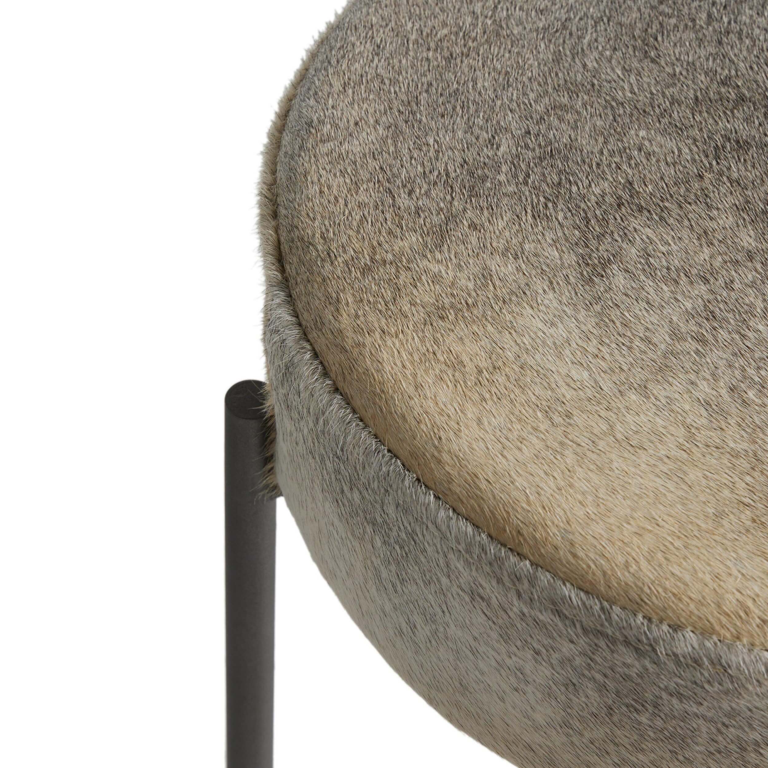 Nocona Bar & Counter Stool, Black/White Speckled Hide by Four Hands - Image 8