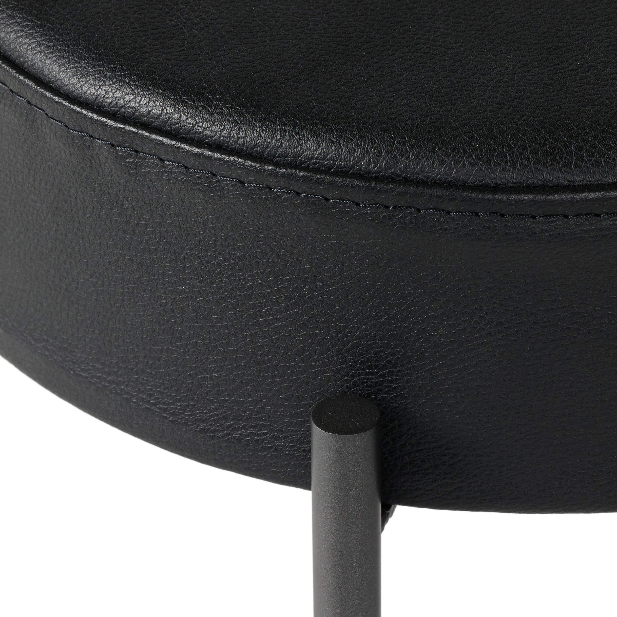 Nocona Leather Bar & Counter Stool, Black by Four Hands - Image 4