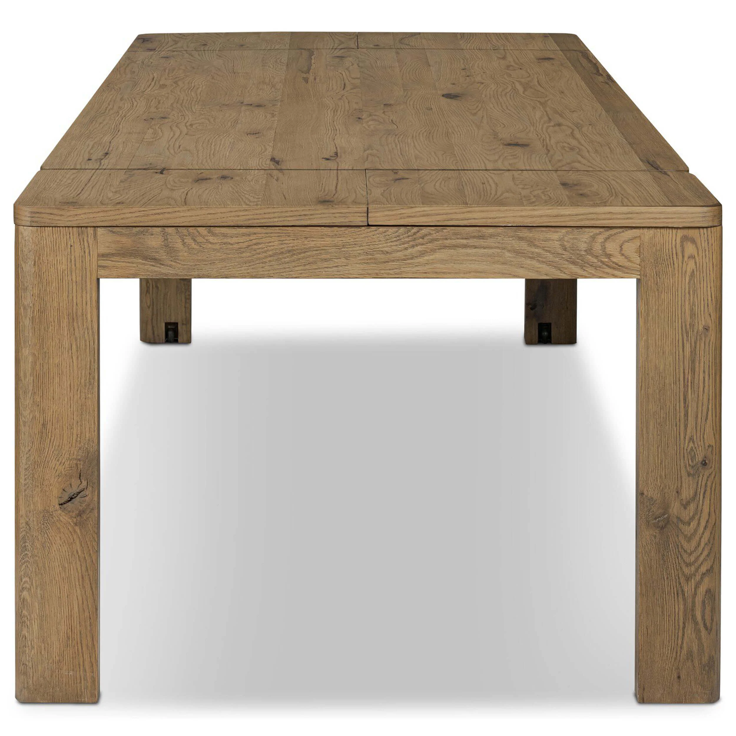 Noeline Double Extension Dining Table, Resawn Worn Oak by Four Hands - Image 5
