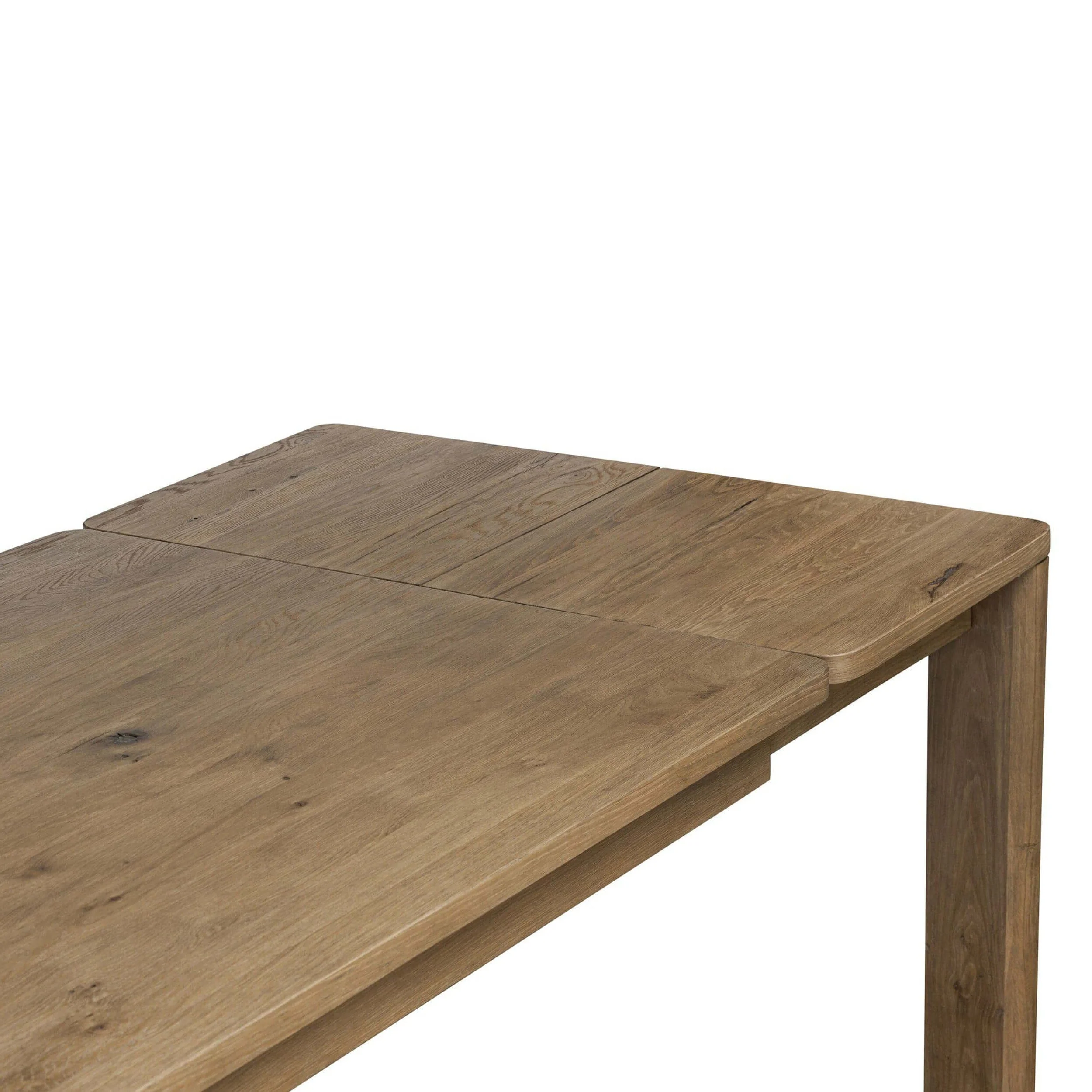 Noeline Double Extension Dining Table, Resawn Worn Oak by Four Hands - Image 7