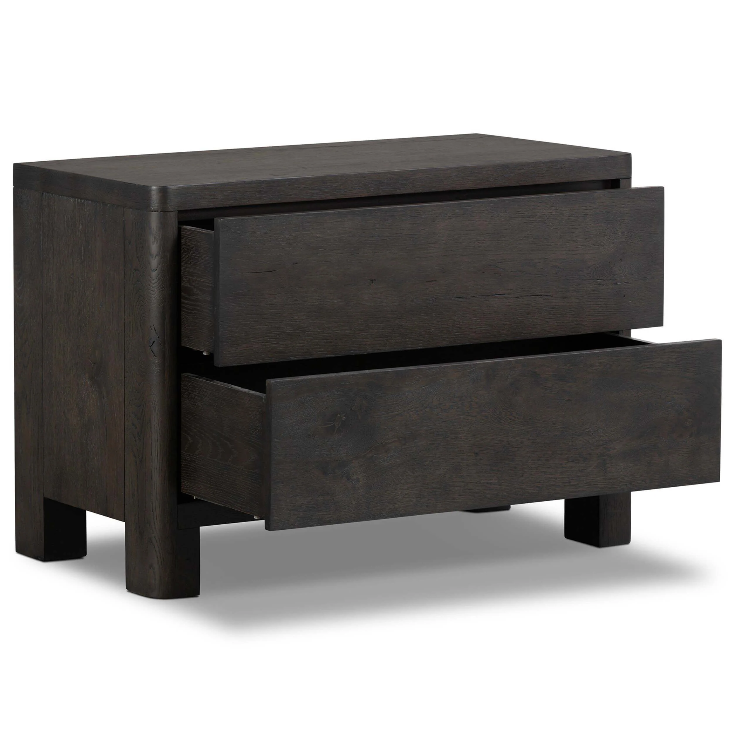 Noeline Nightstand, Smoked Black Oak by Four Hands - Image 2