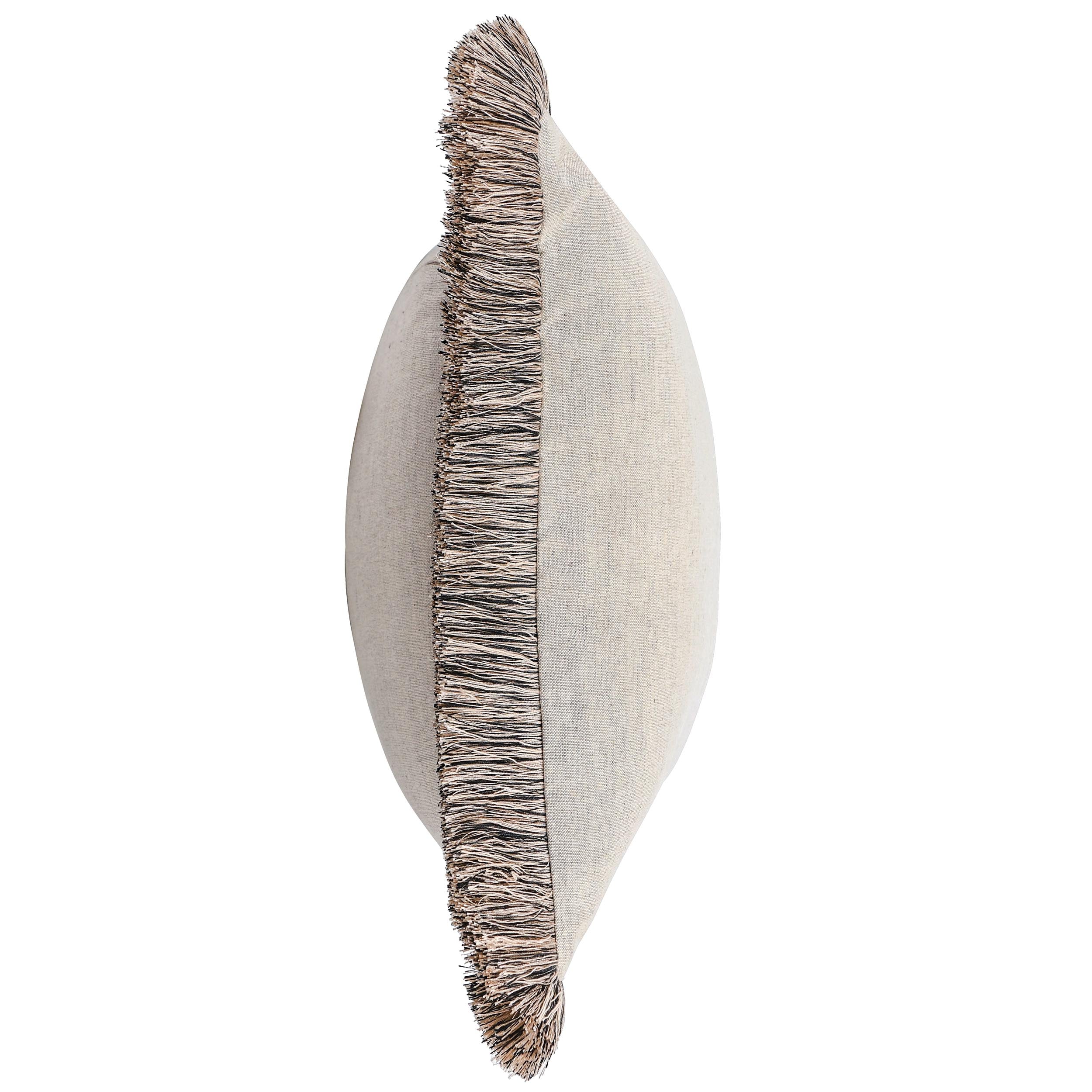 Nola Lumbar Pillow, Natural/Black - Image 3