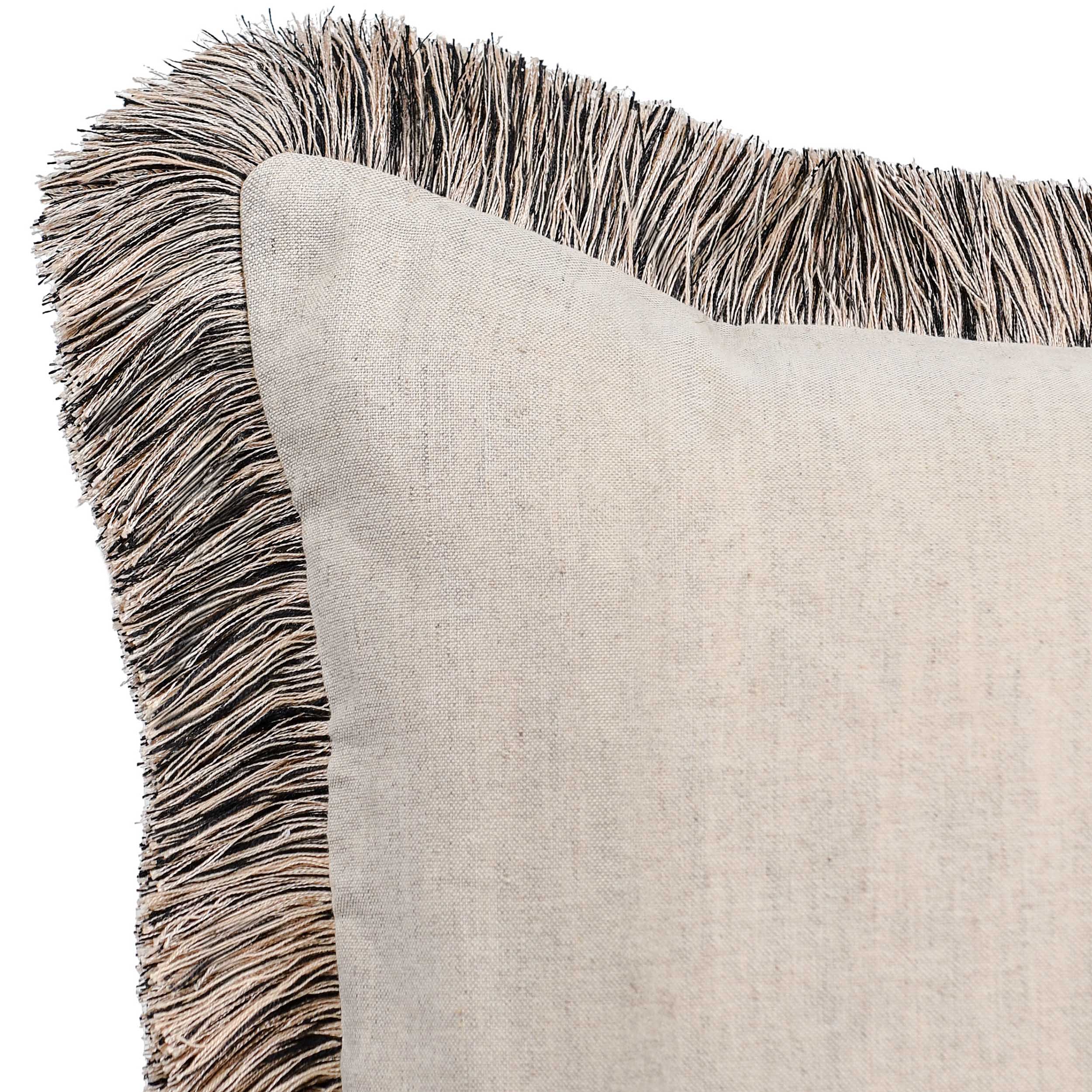 Nola Lumbar Pillow, Natural/Black - Image 4