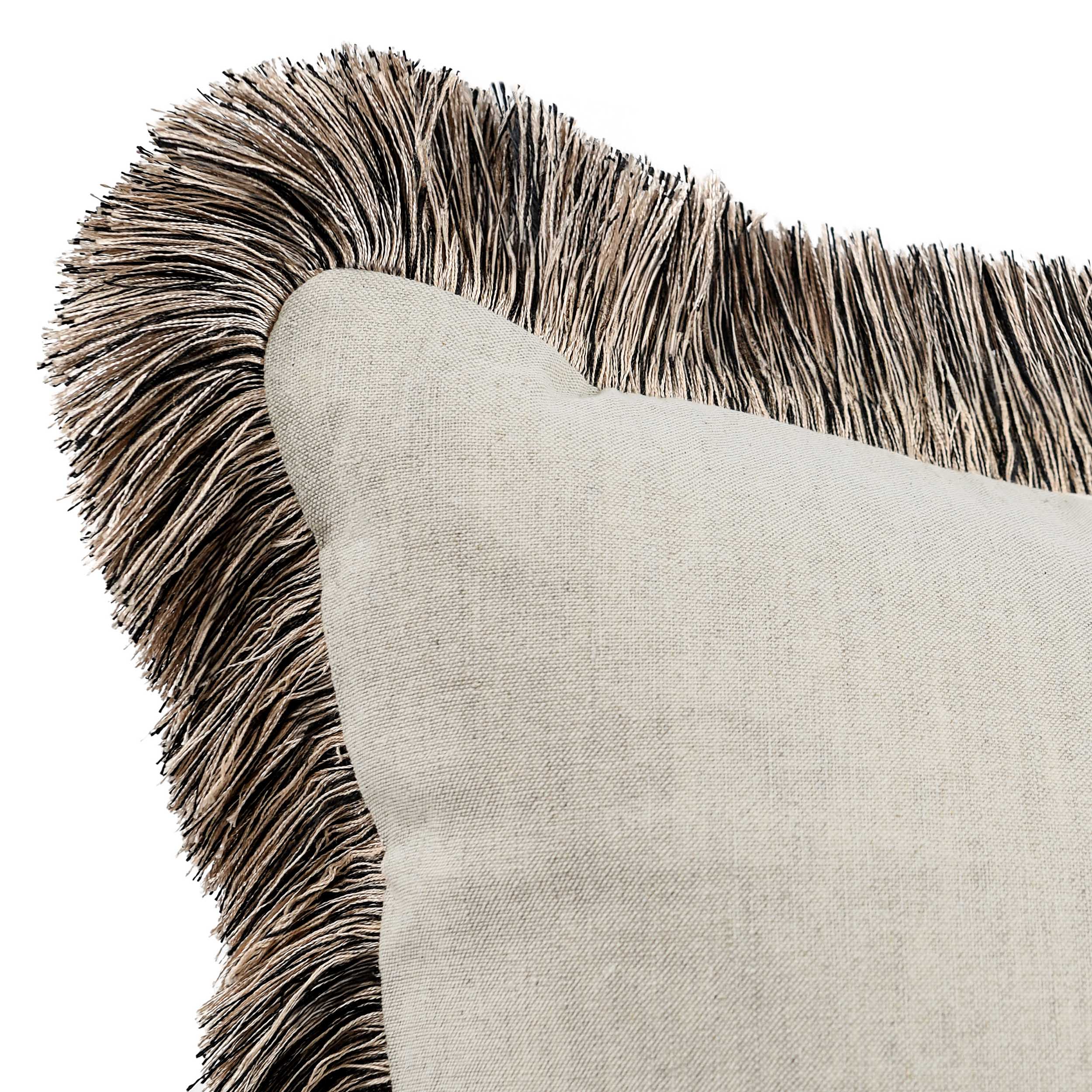 Nola Pillow, Natural/Black - Image 4