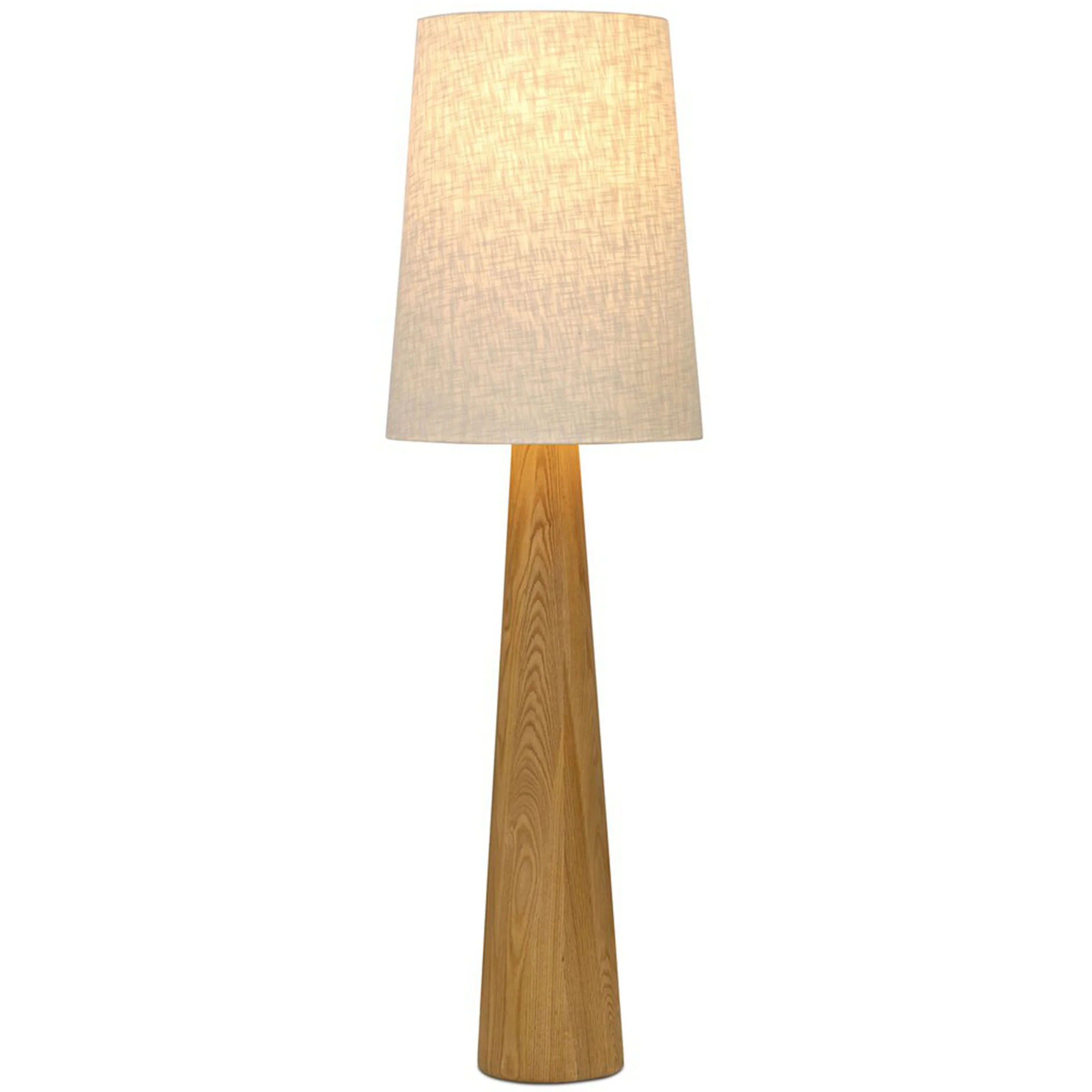 Nora Drum Floor Lamp, Light Oak by Four Hands - Image 2