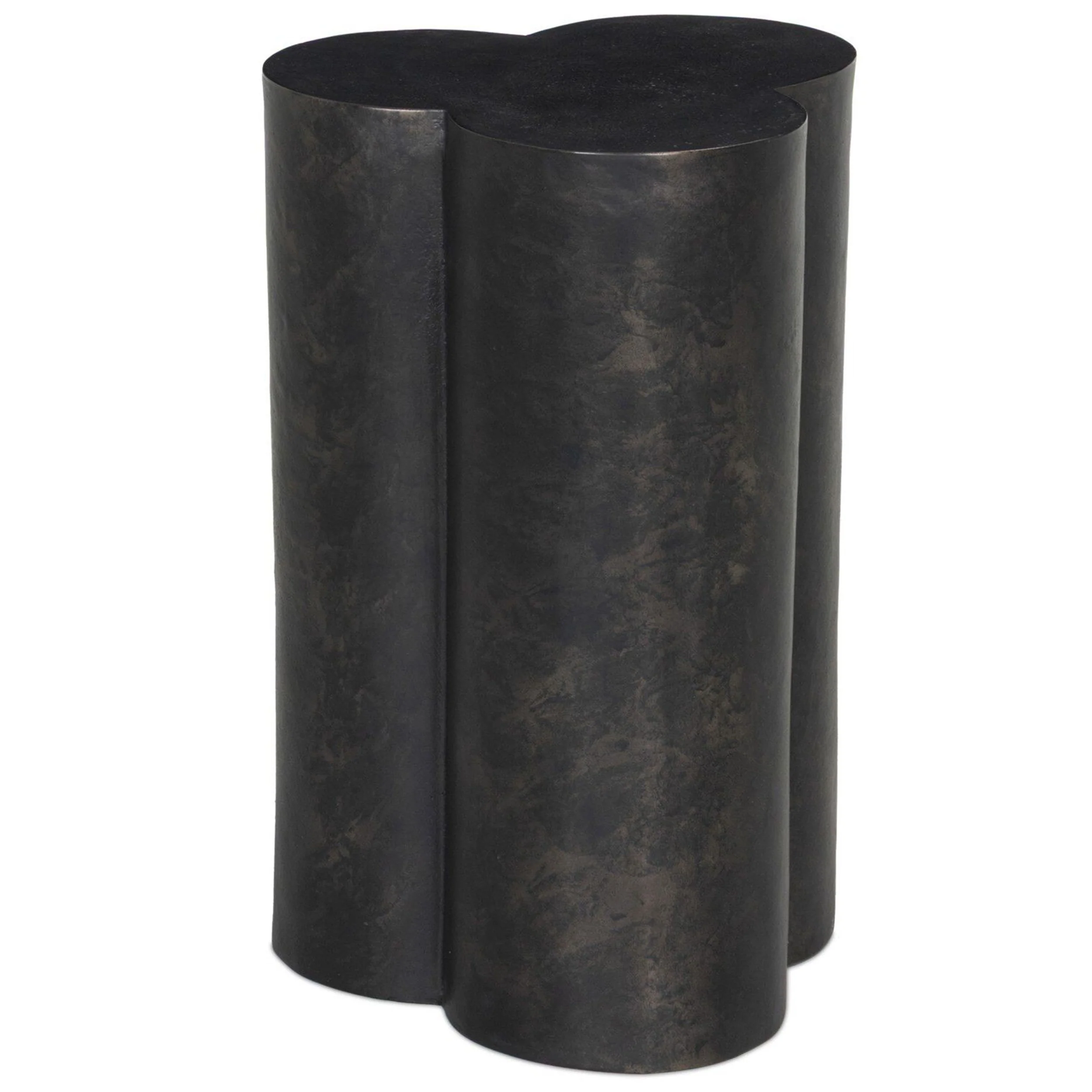 North Outdoor End Table, Distressed Bronze by Four Hands