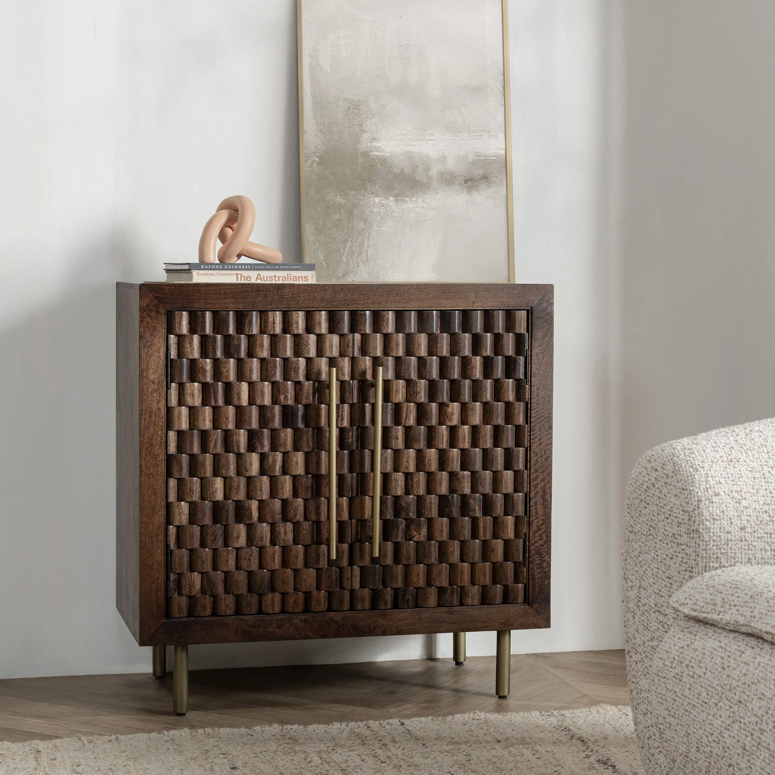 Norwood 2 Door Cabinet, Brown - Image 6