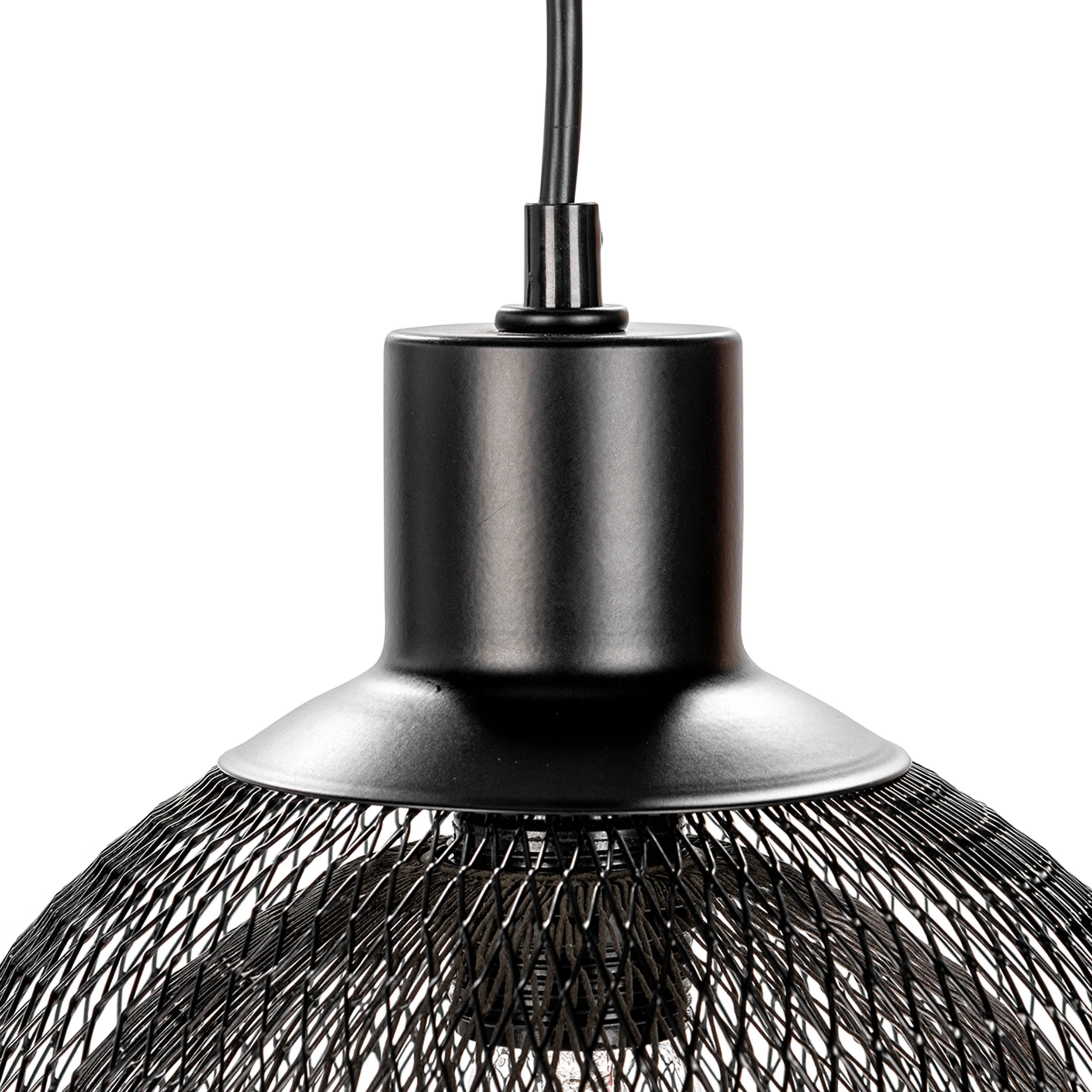 Nova Round Pendant, Black - Image 5