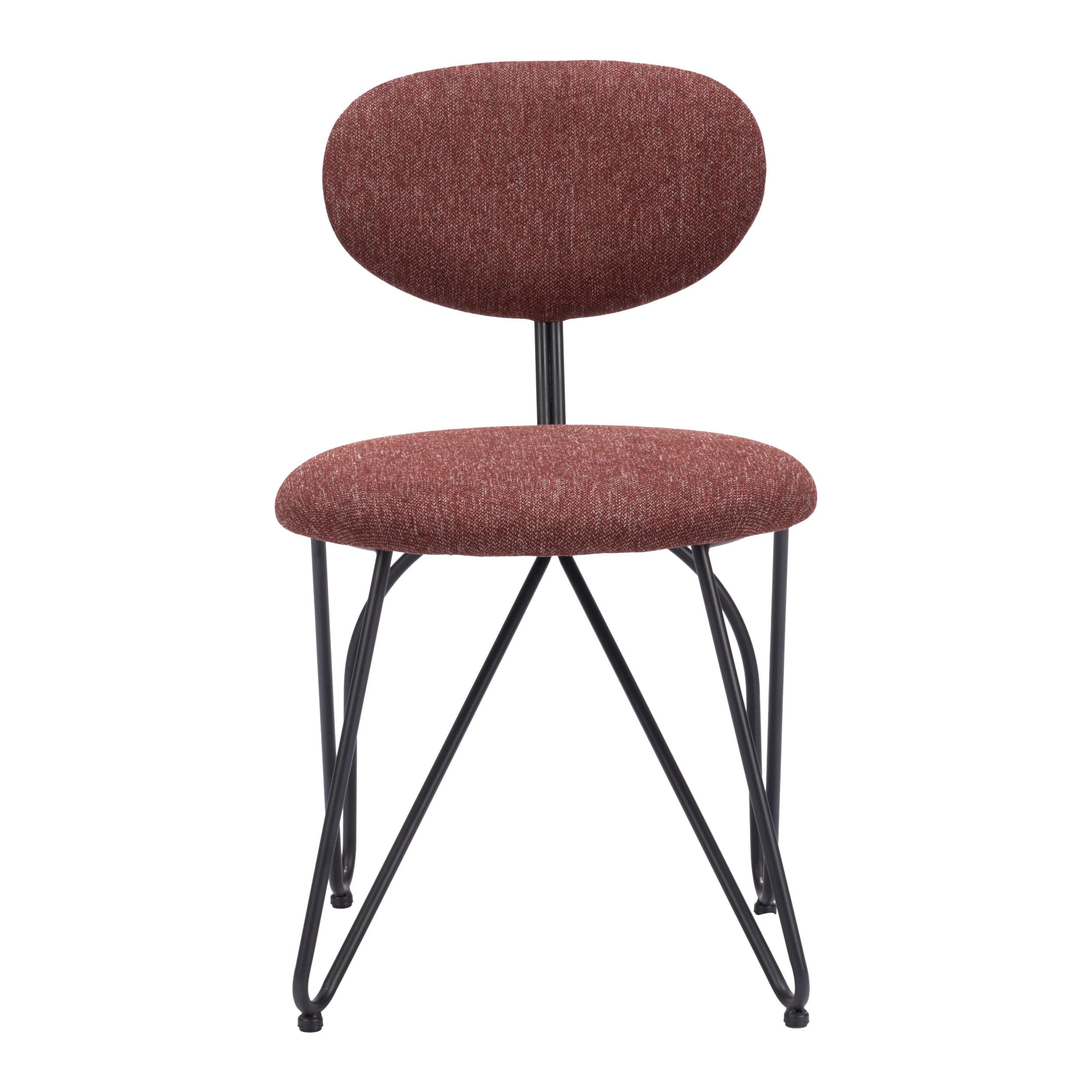 Novi Dining Chair, Maroon Brown, Set of 2 - Image 2