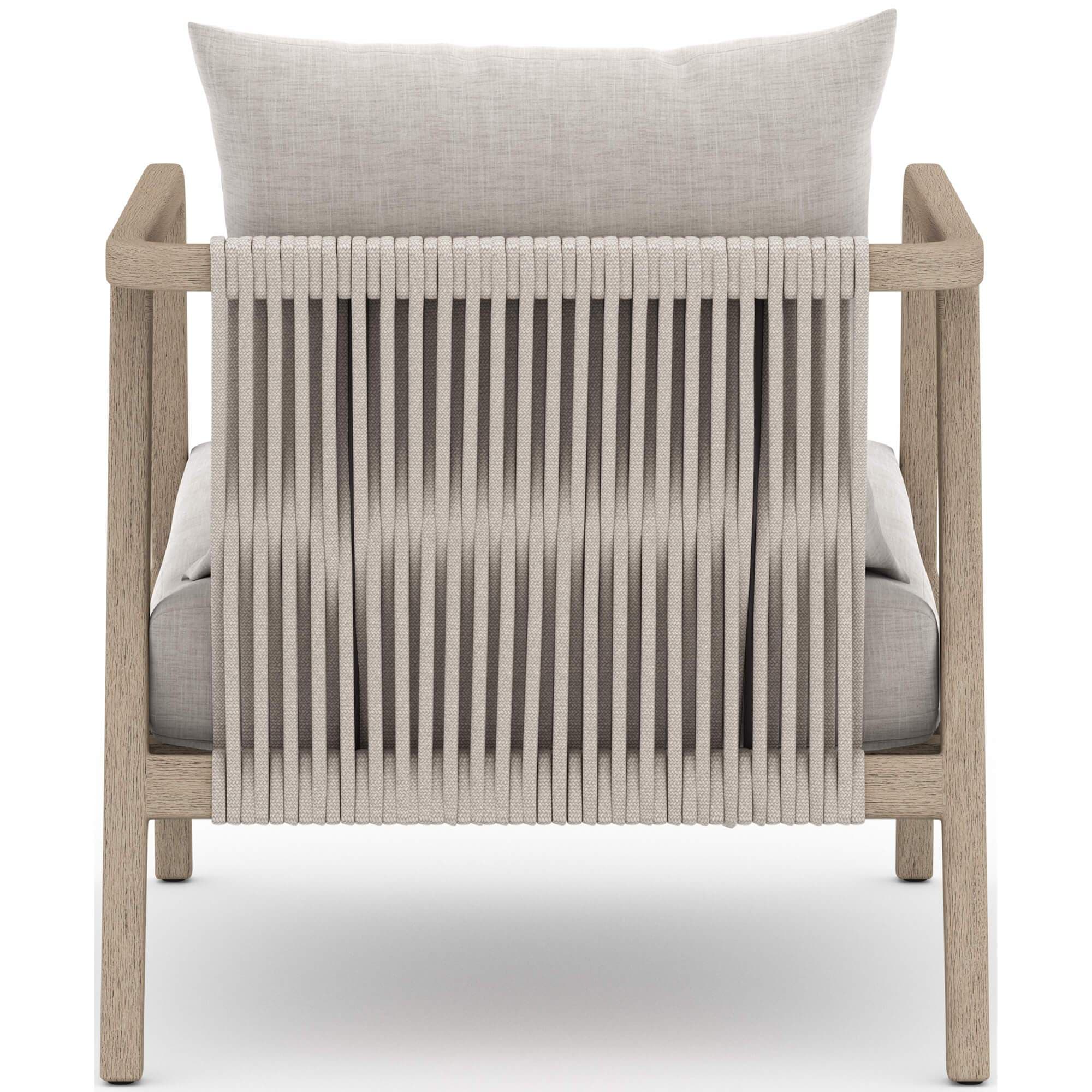Numa Outdoor Chair, Stone Grey/Washed Brown by Four Hands - Image 4