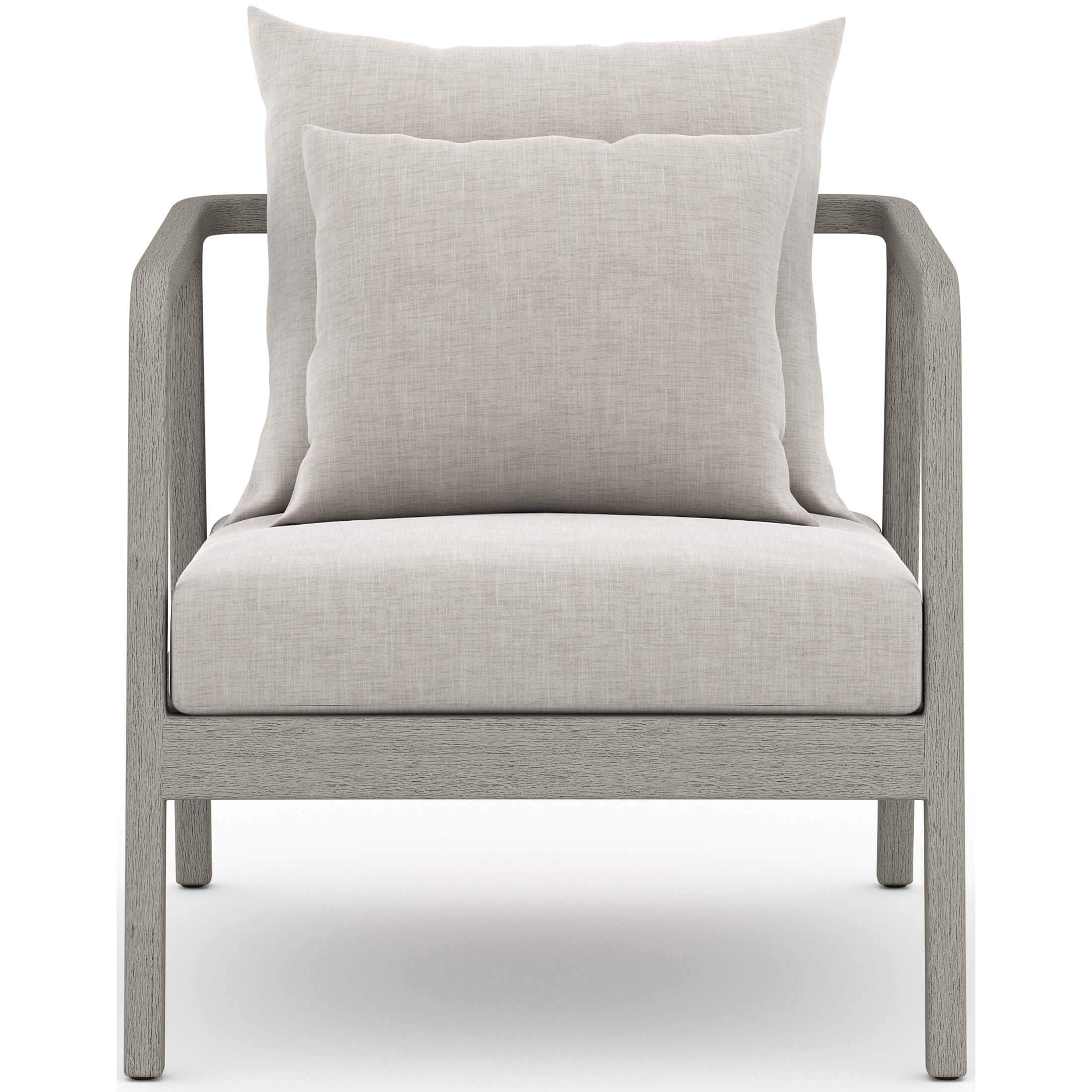 Numa Outdoor Chair, Stone Grey/Weathered Grey by Four Hands - Image 3
