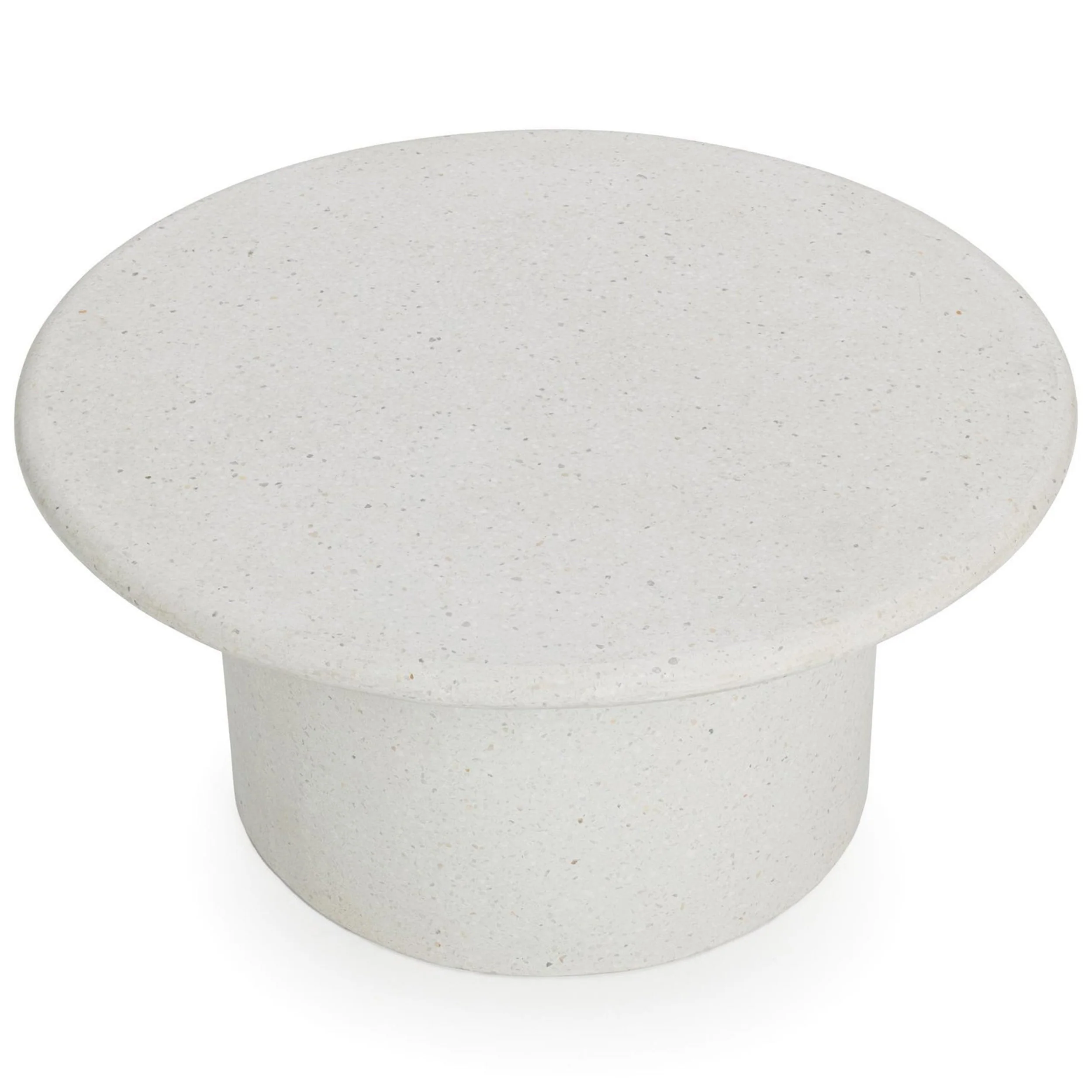 Nysa Outdoor Round CoffeeTable, White - Image 2