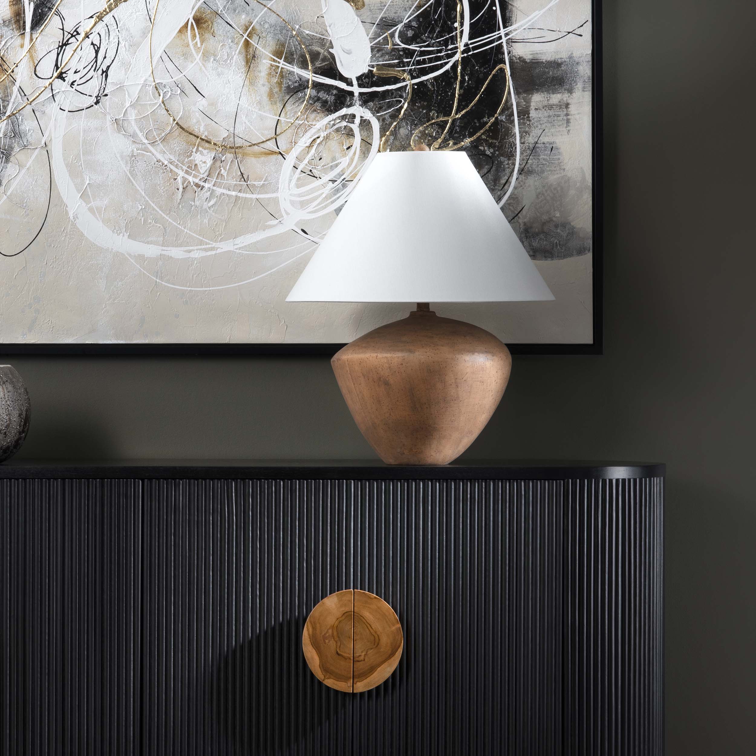 Oakheart Table Lamp, Brown - Image 2