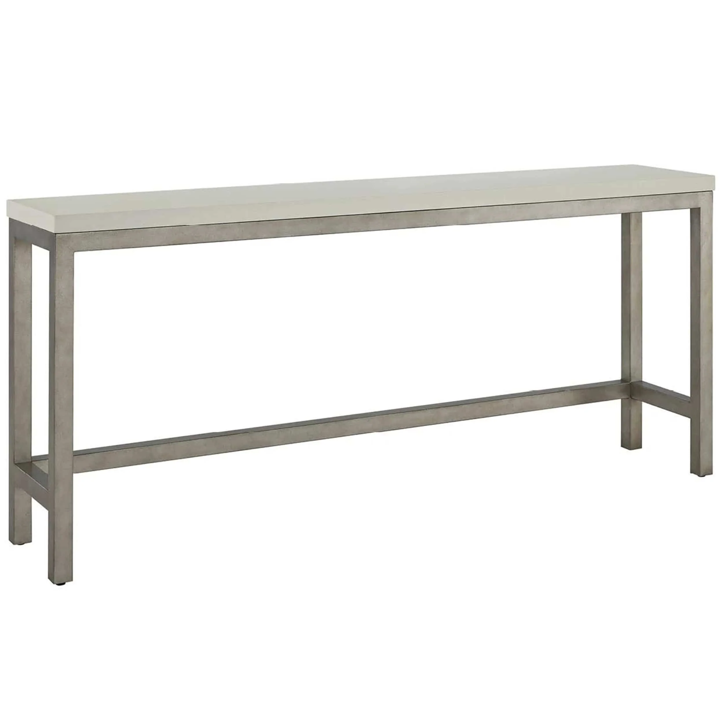 Oasis Console Table w/ Stools, Antique Nickel