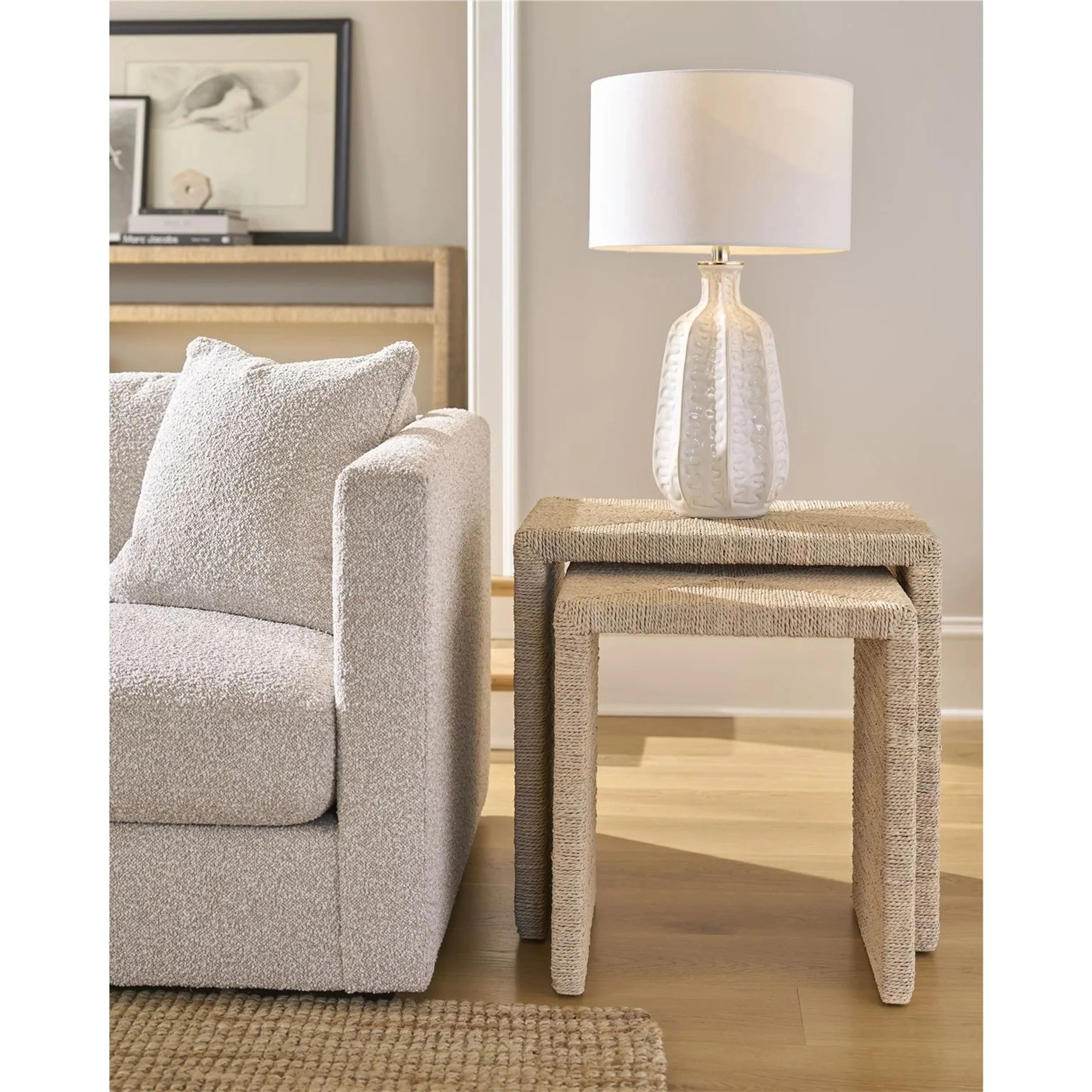 Oasis Nesting Table, Abaca - Image 5