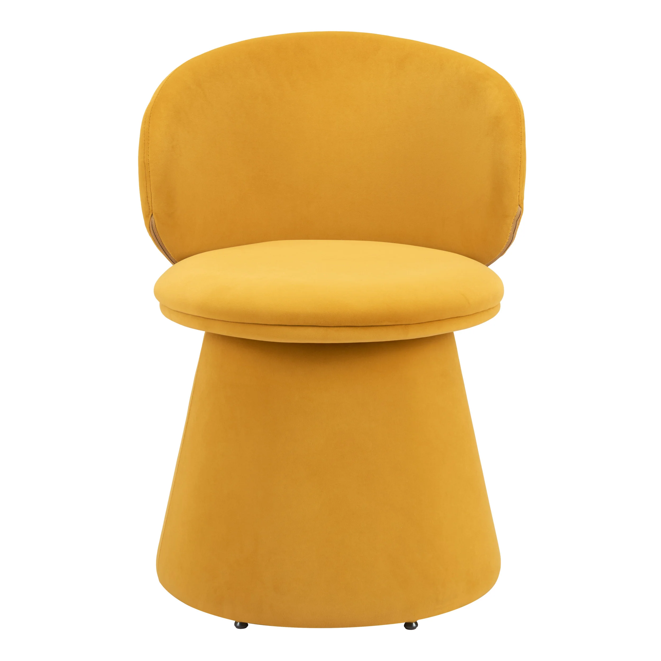 Oblic Swivel Dining Chair, Orange - Image 3