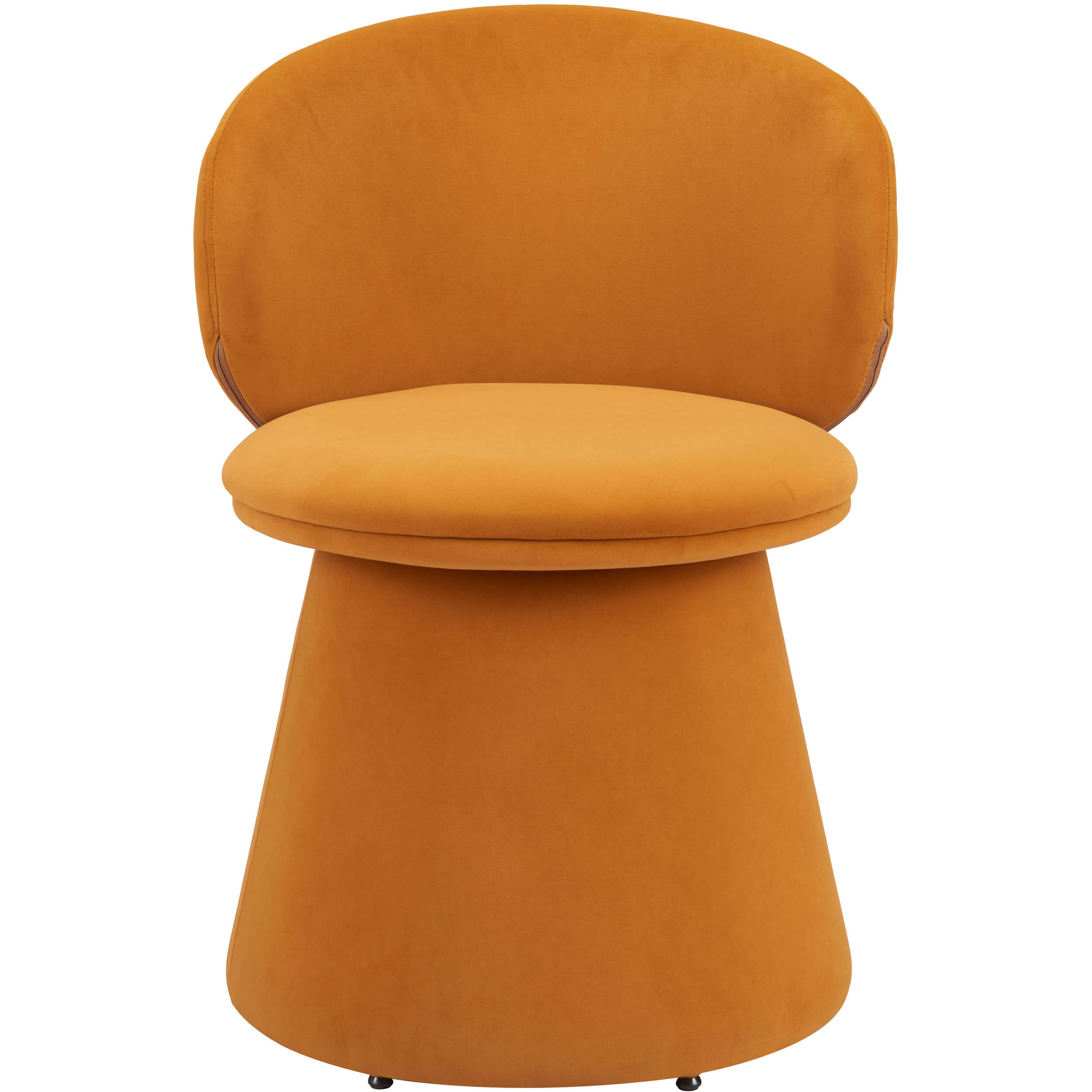Oblic Swivel Dining Chair, Orange, Set of 2 - Image 2