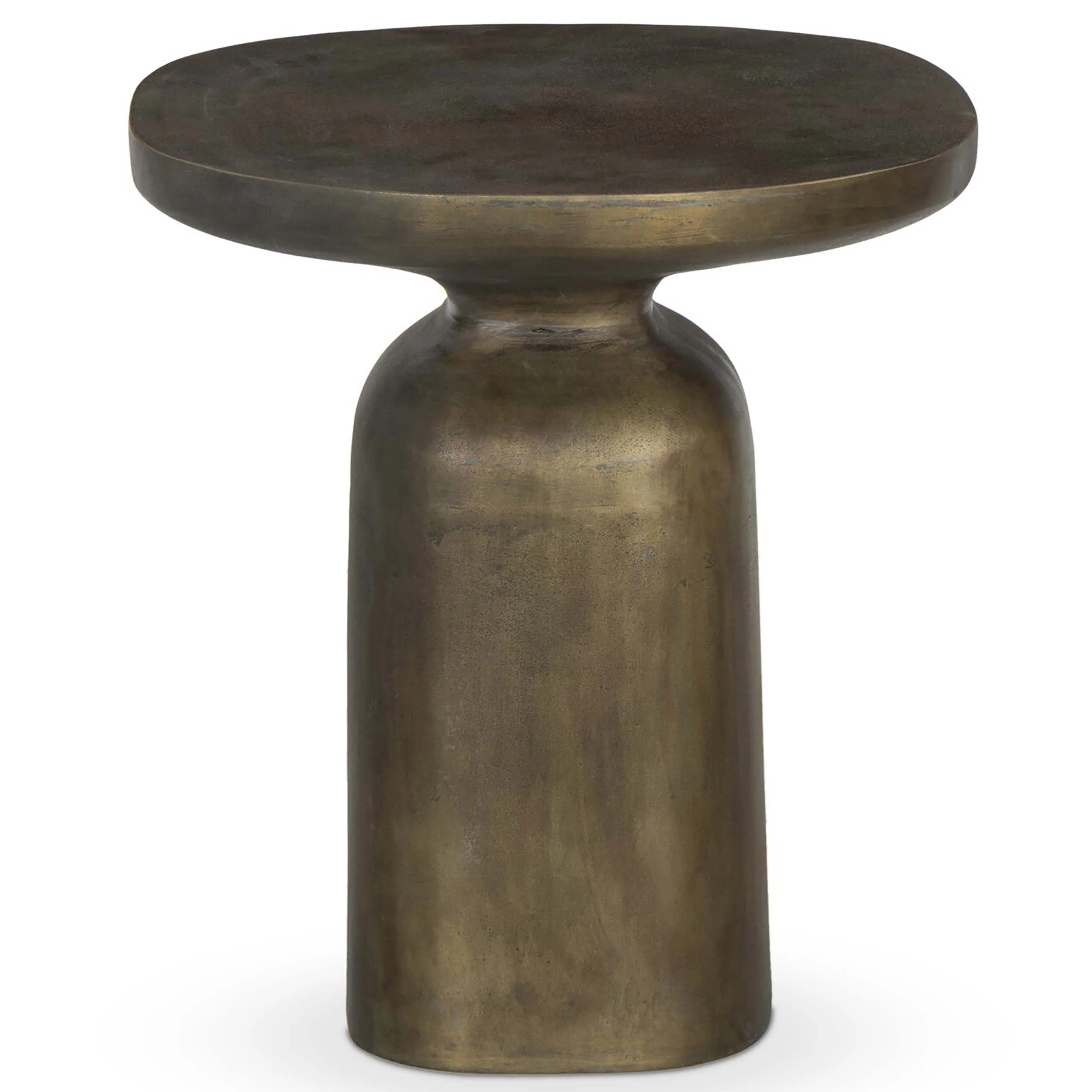 Odessa End Table, Textured Aged Brass by Four Hands - Image 2