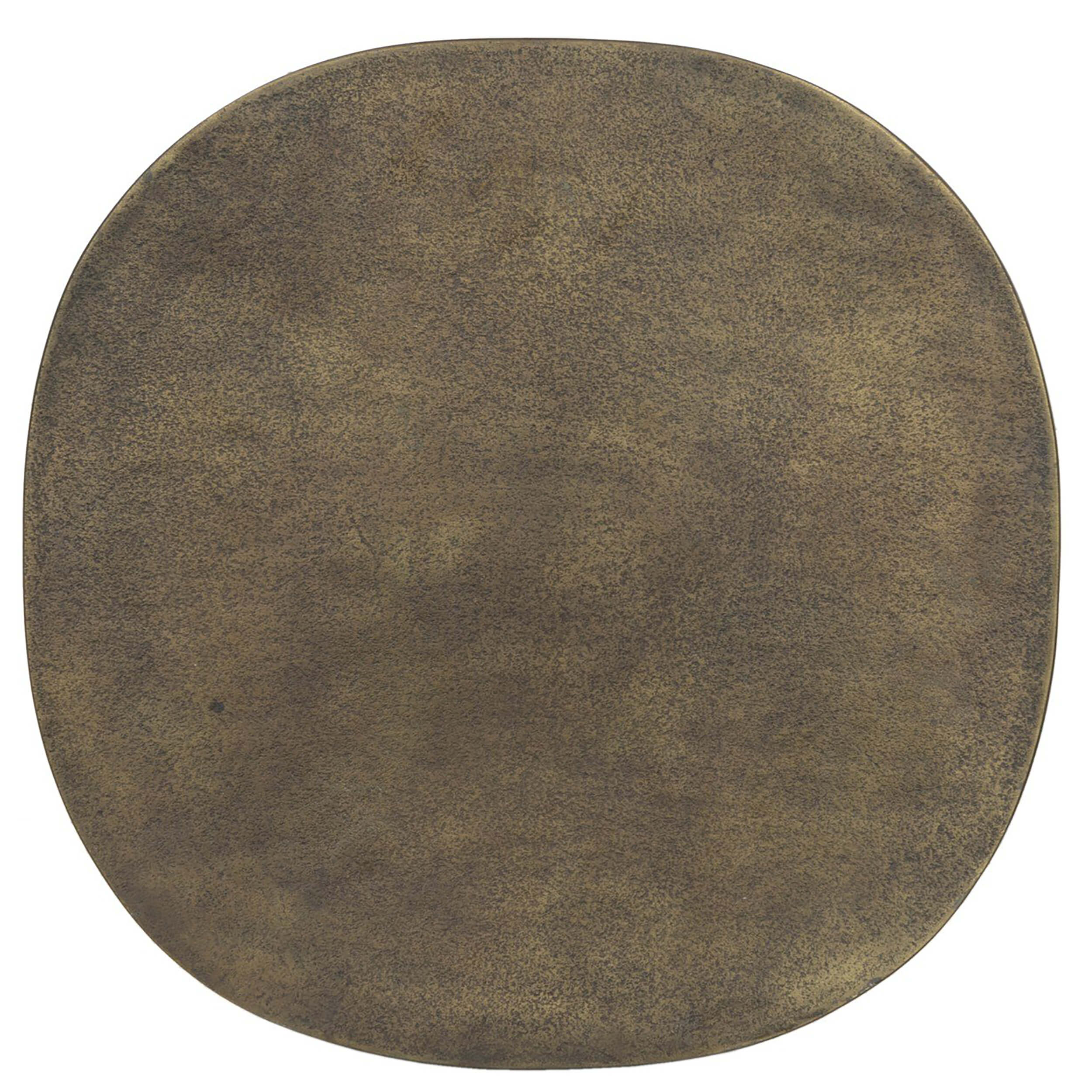 Odessa End Table, Textured Aged Brass by Four Hands - Image 3