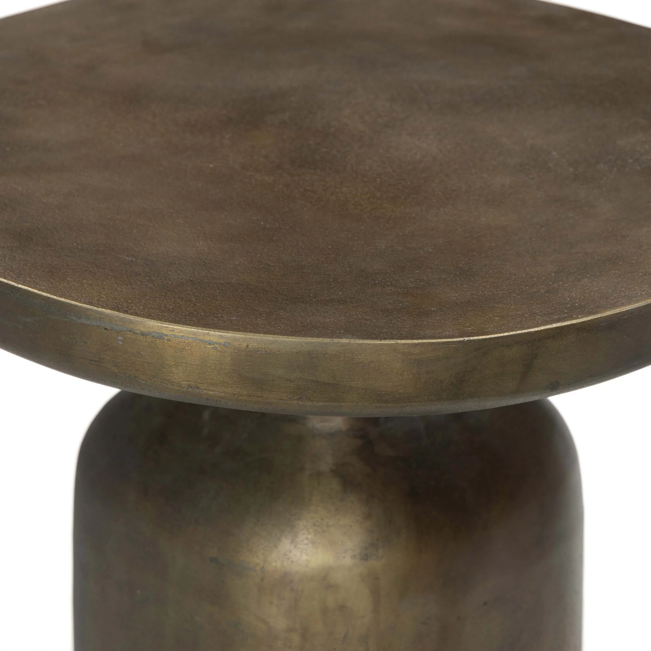 Odessa End Table, Textured Aged Brass by Four Hands - Image 4