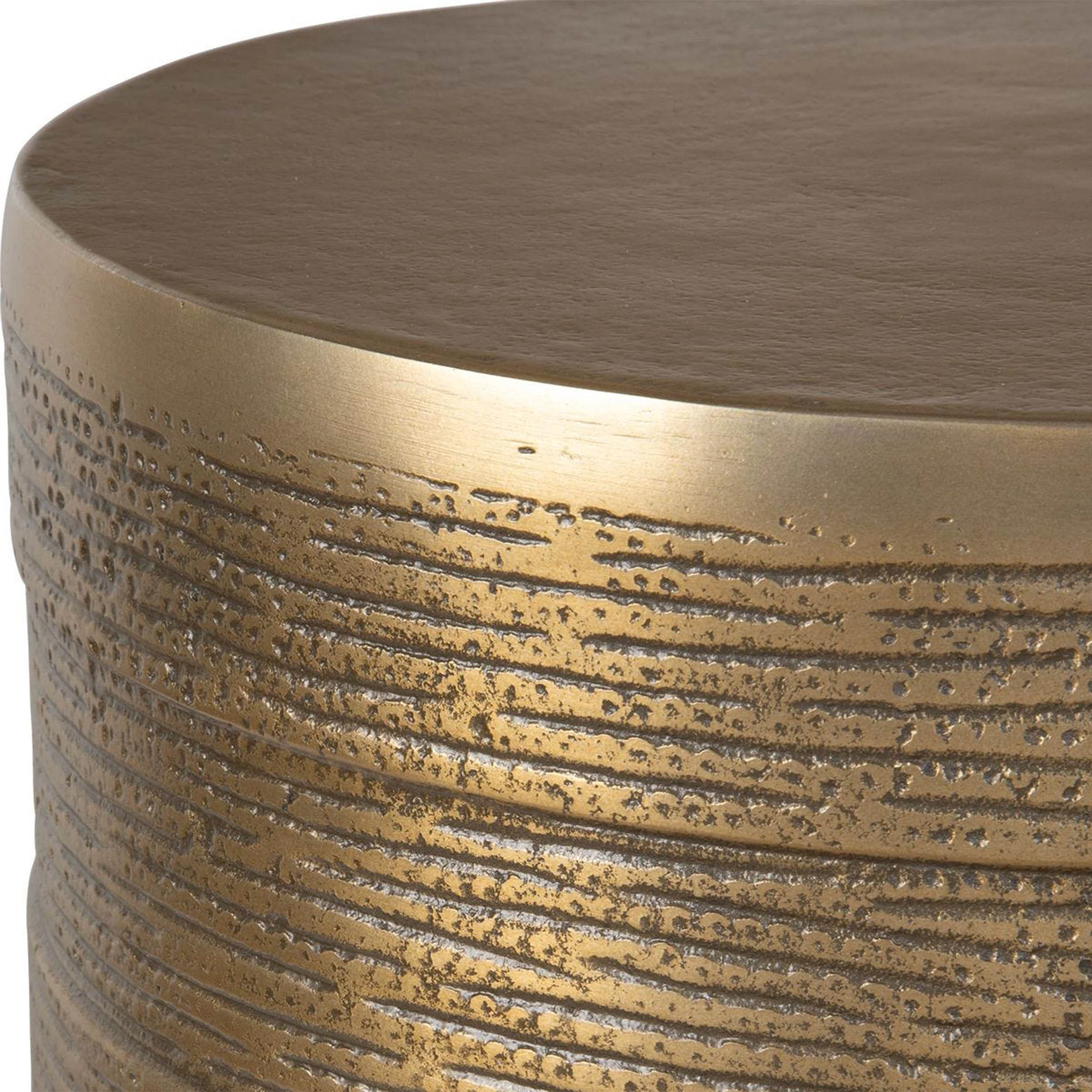 Odin Accent Table, Antique Brass - Image 3