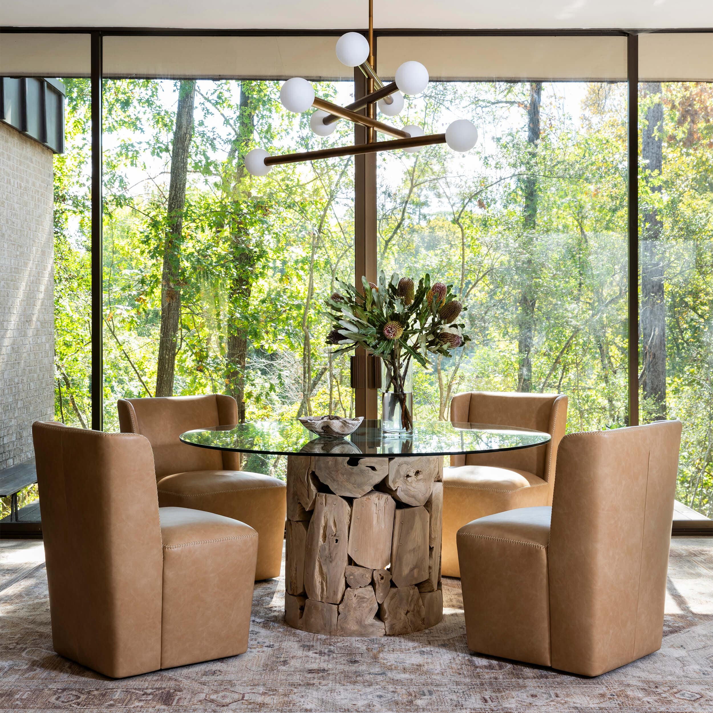 Odin Gliding Dining Chair, Copley Tan, Set of 2 - Image 6