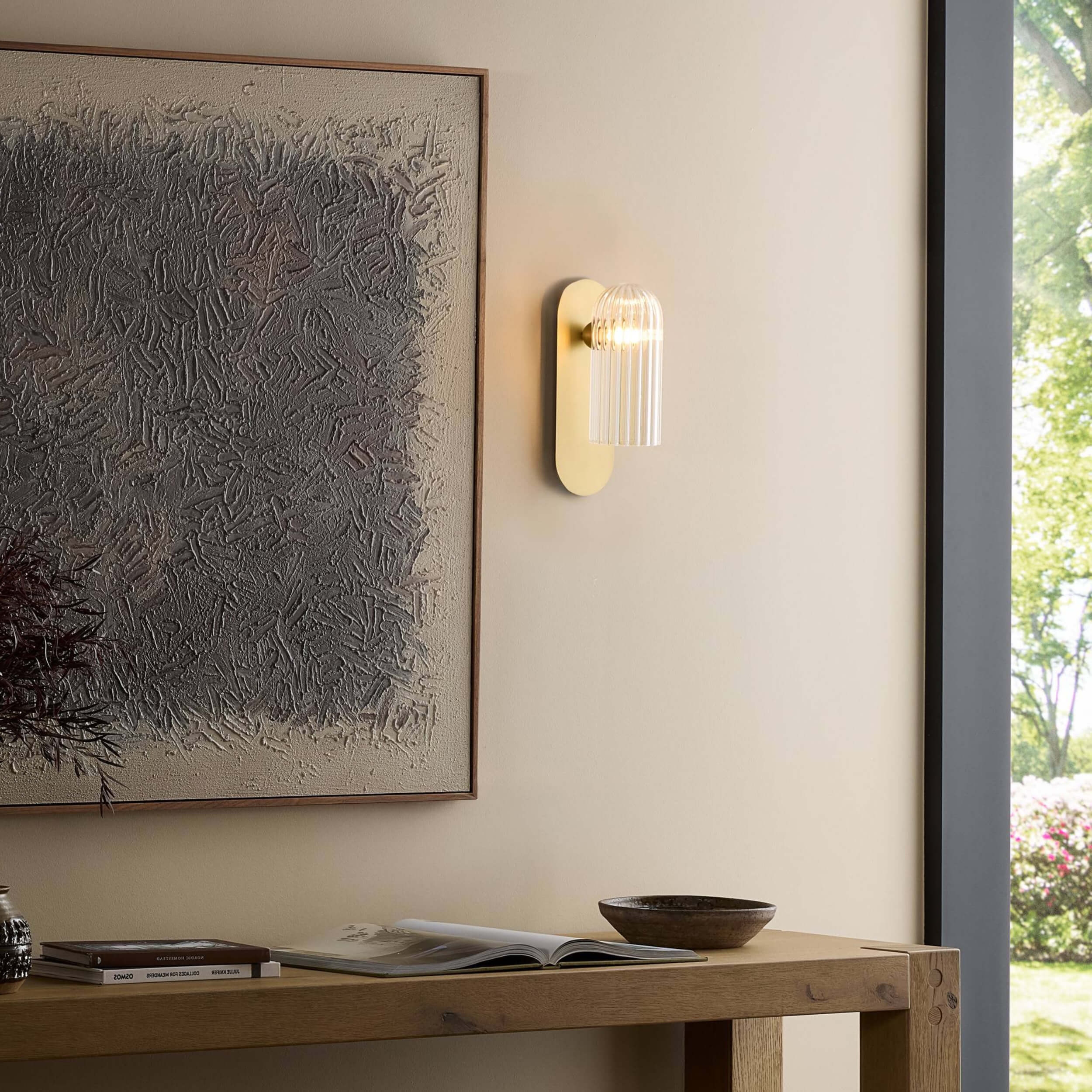 Odyssey Sconce, Burnished Brass/Black Gunmetal by Four Hands - Image 5