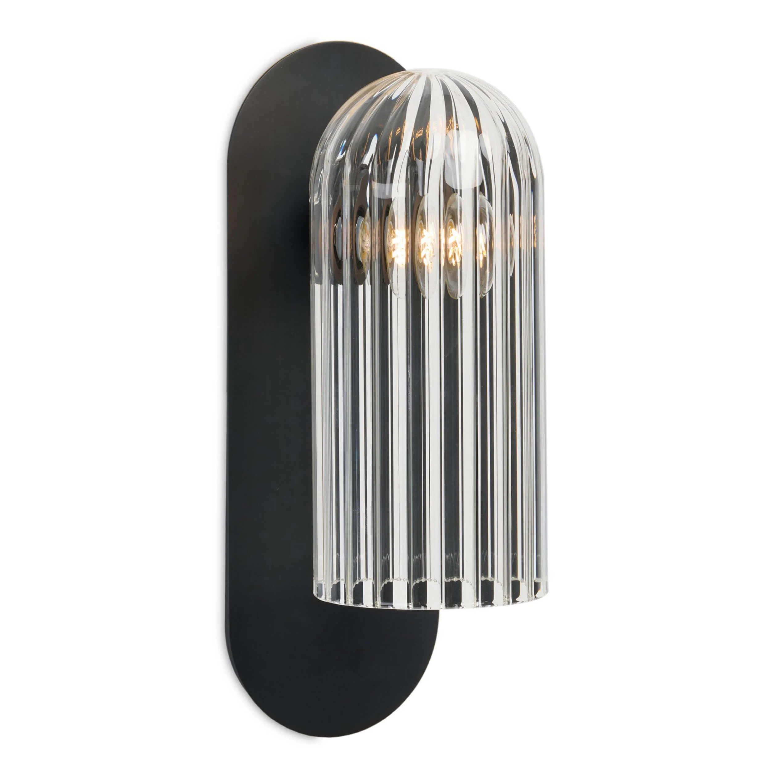 Odyssey Sconce, Clear/Black Gunmetal by Four Hands