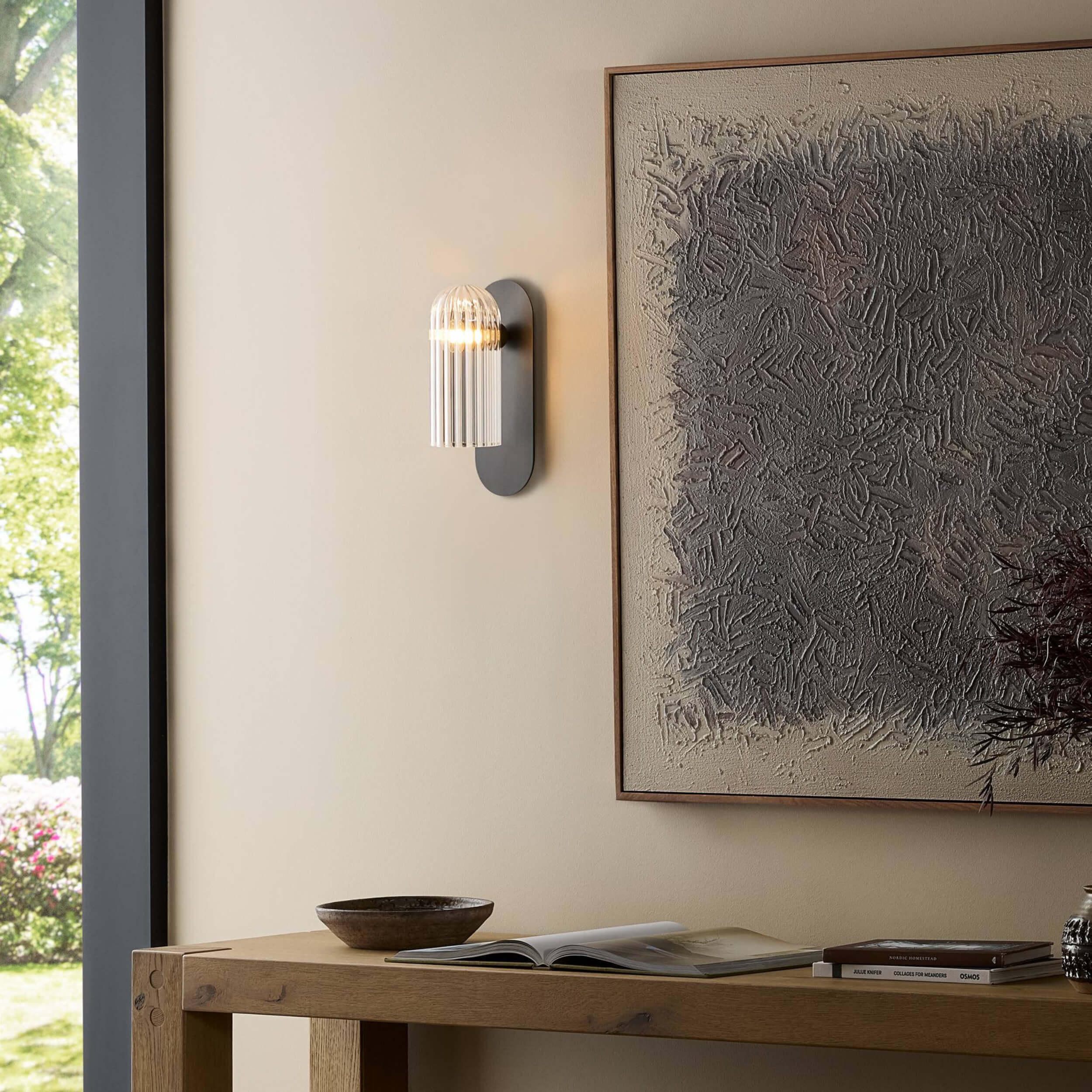 Odyssey Sconce, Clear/Black Gunmetal by Four Hands - Image 5