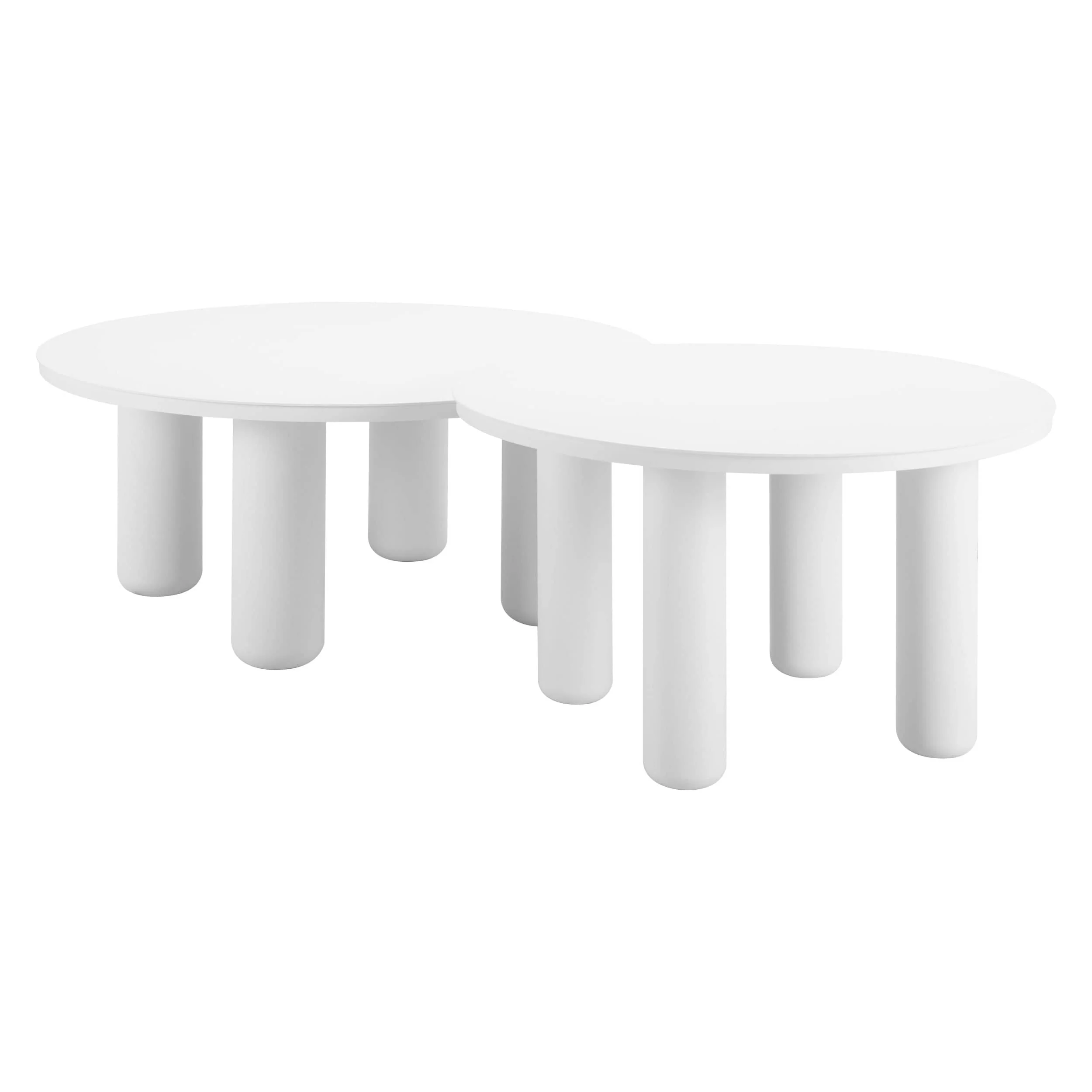 Ola Coffee Table Set, 2-Piece, White - Image 3