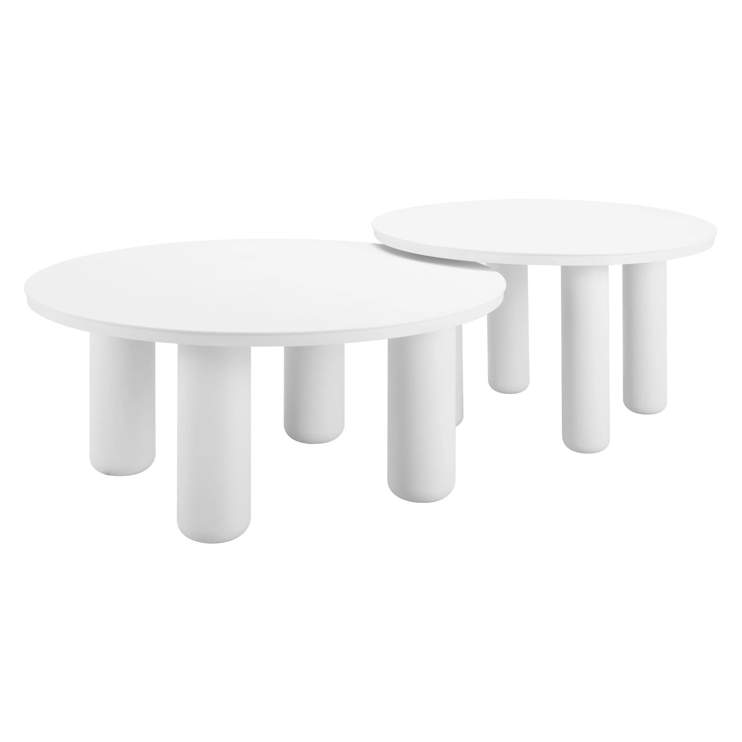 Ola Coffee Table Set, 2-Piece, White - Image 4