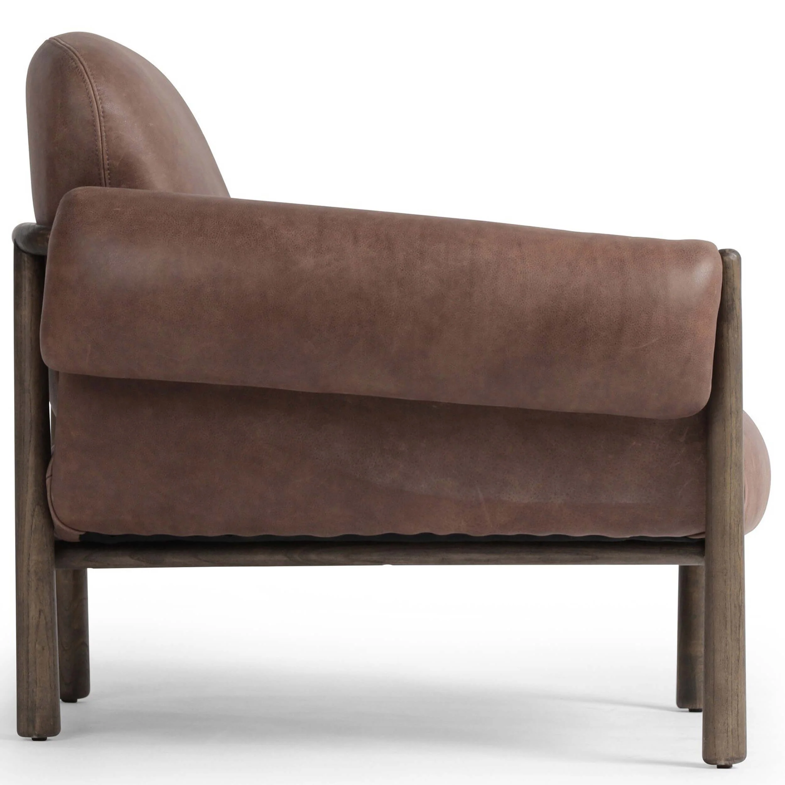 Olia Leather Chair, Palermo Cigar by Four Hands - Image 3