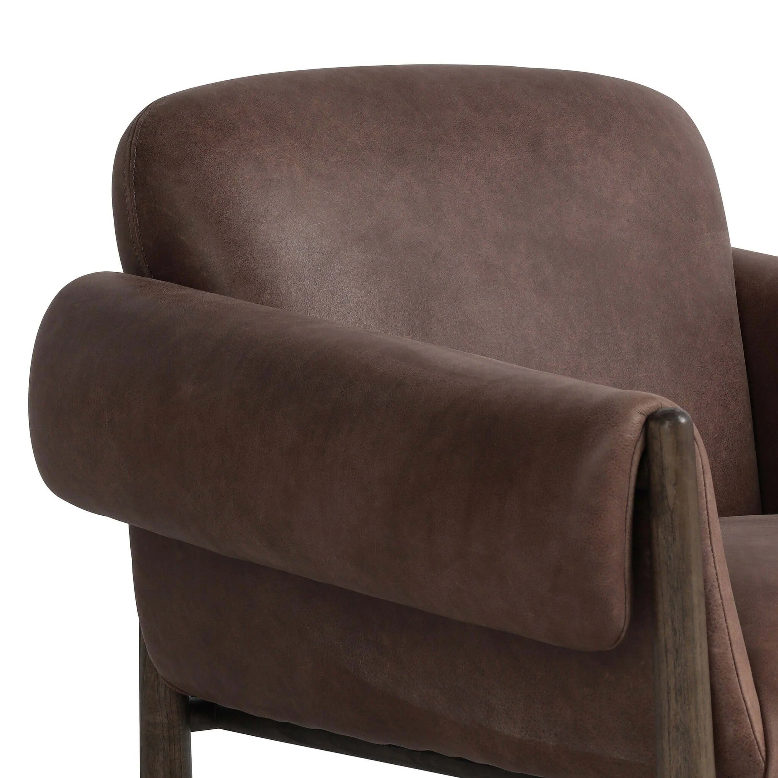 Olia Leather Chair, Palermo Cigar by Four Hands - Image 5