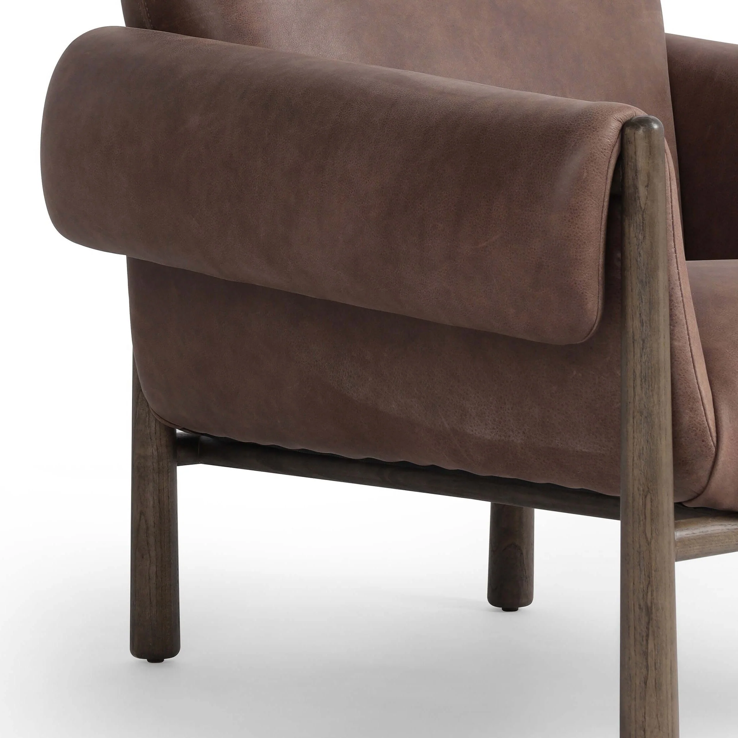 Olia Leather Chair, Palermo Cigar by Four Hands - Image 6