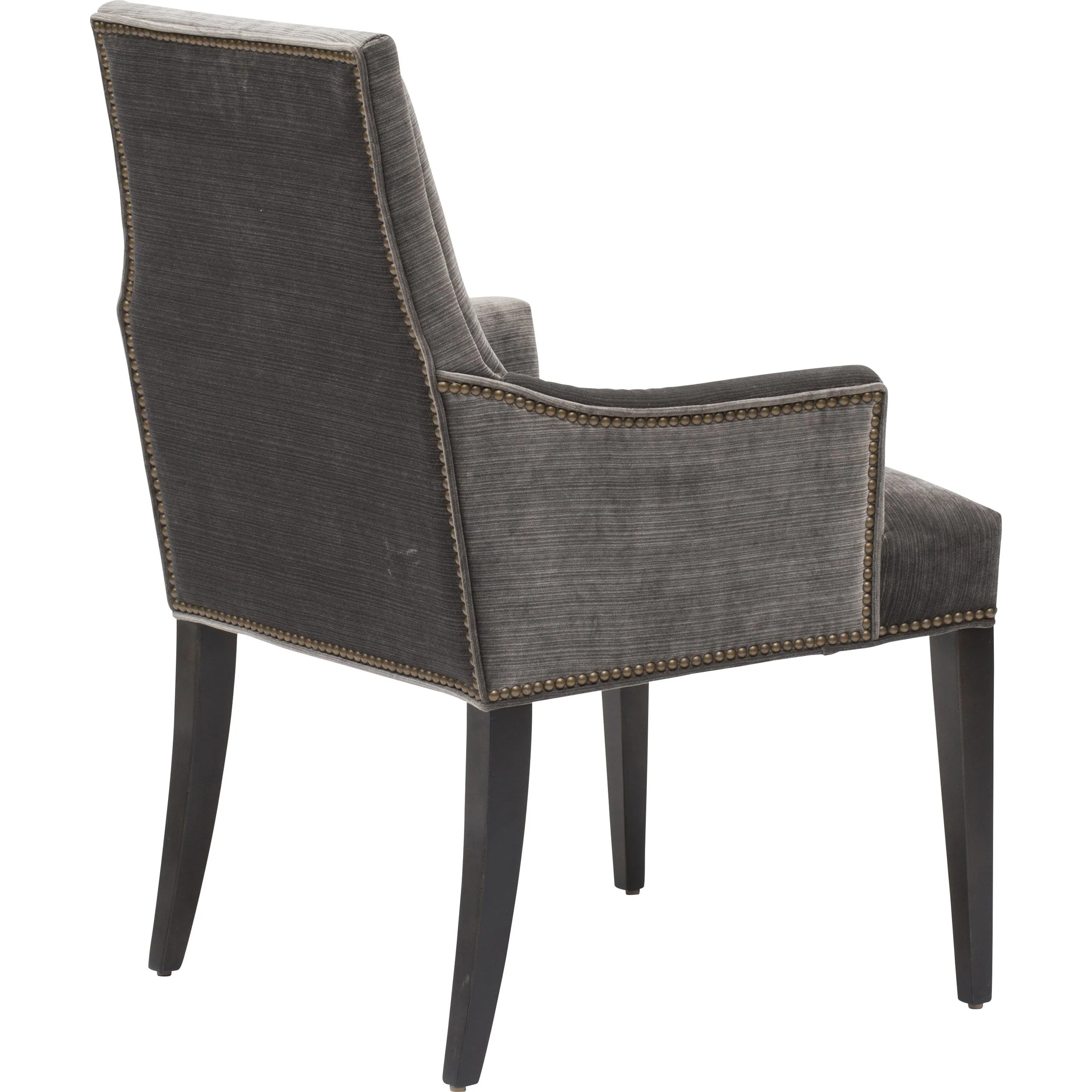 Oliver Arm Chair, Valhalla Pewter, Brass Nailheads - Image 4