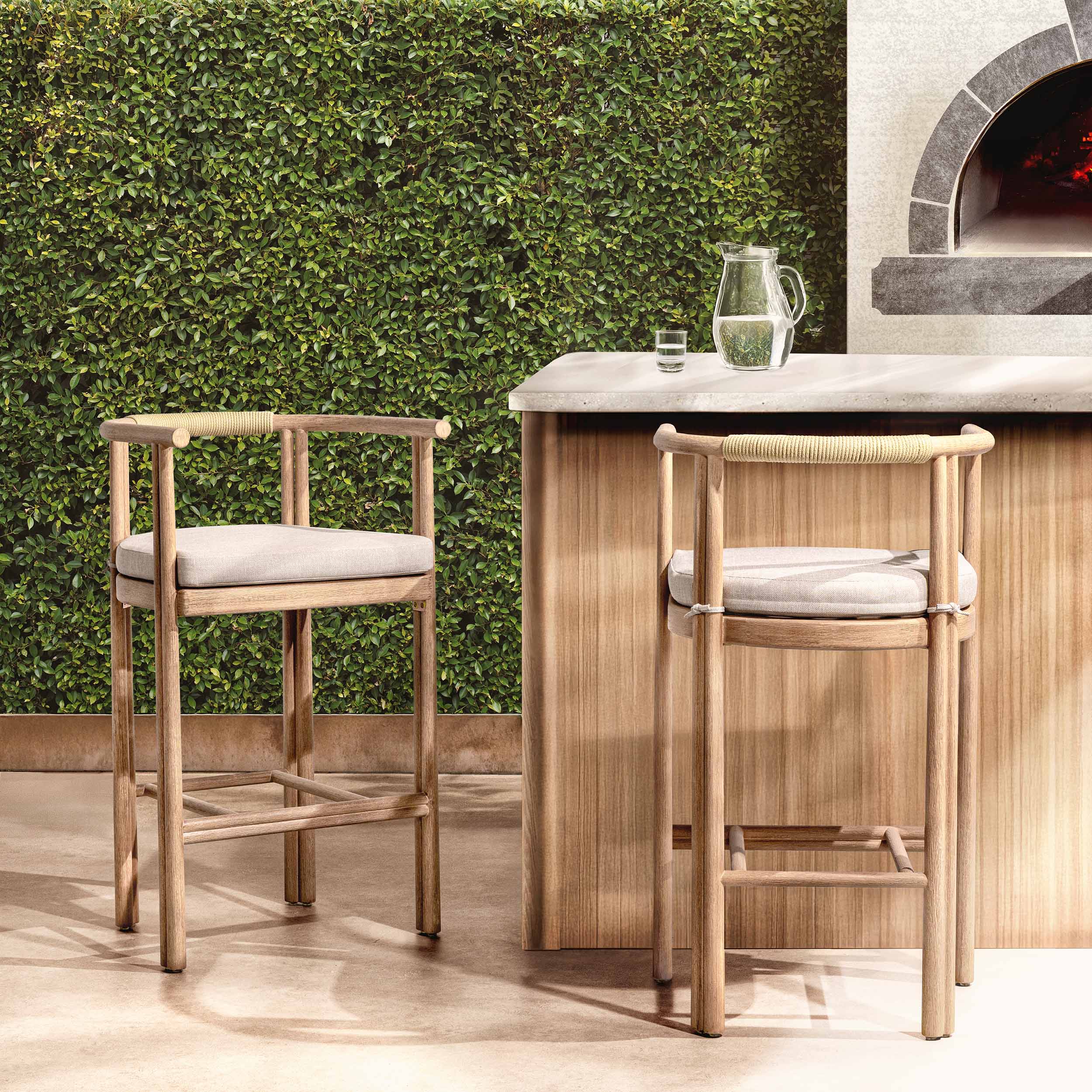 Oliver Outdoor Bar & Counter Stool, Butterscotch - Image 12