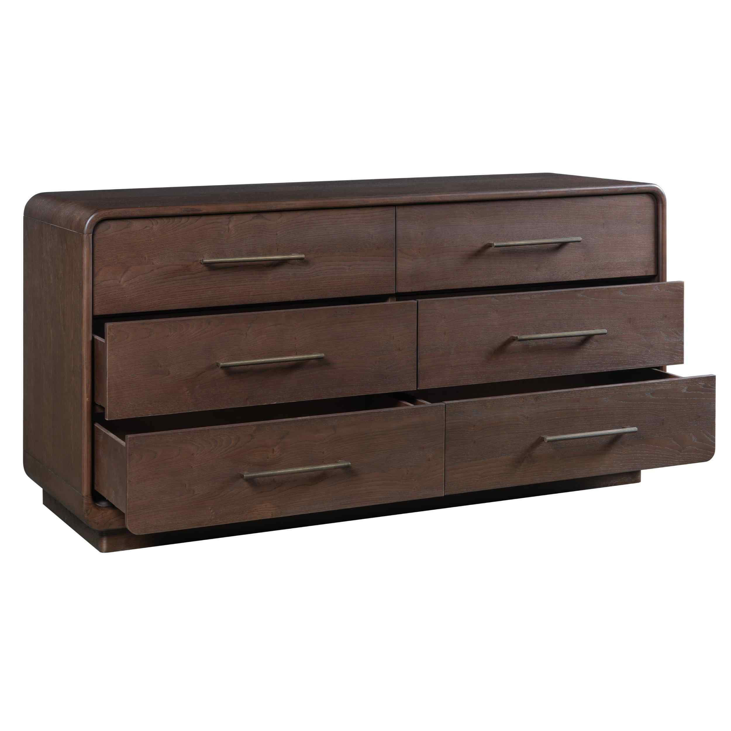 Olivia 6 Drawer Dresser, Dark Weathered - Image 4