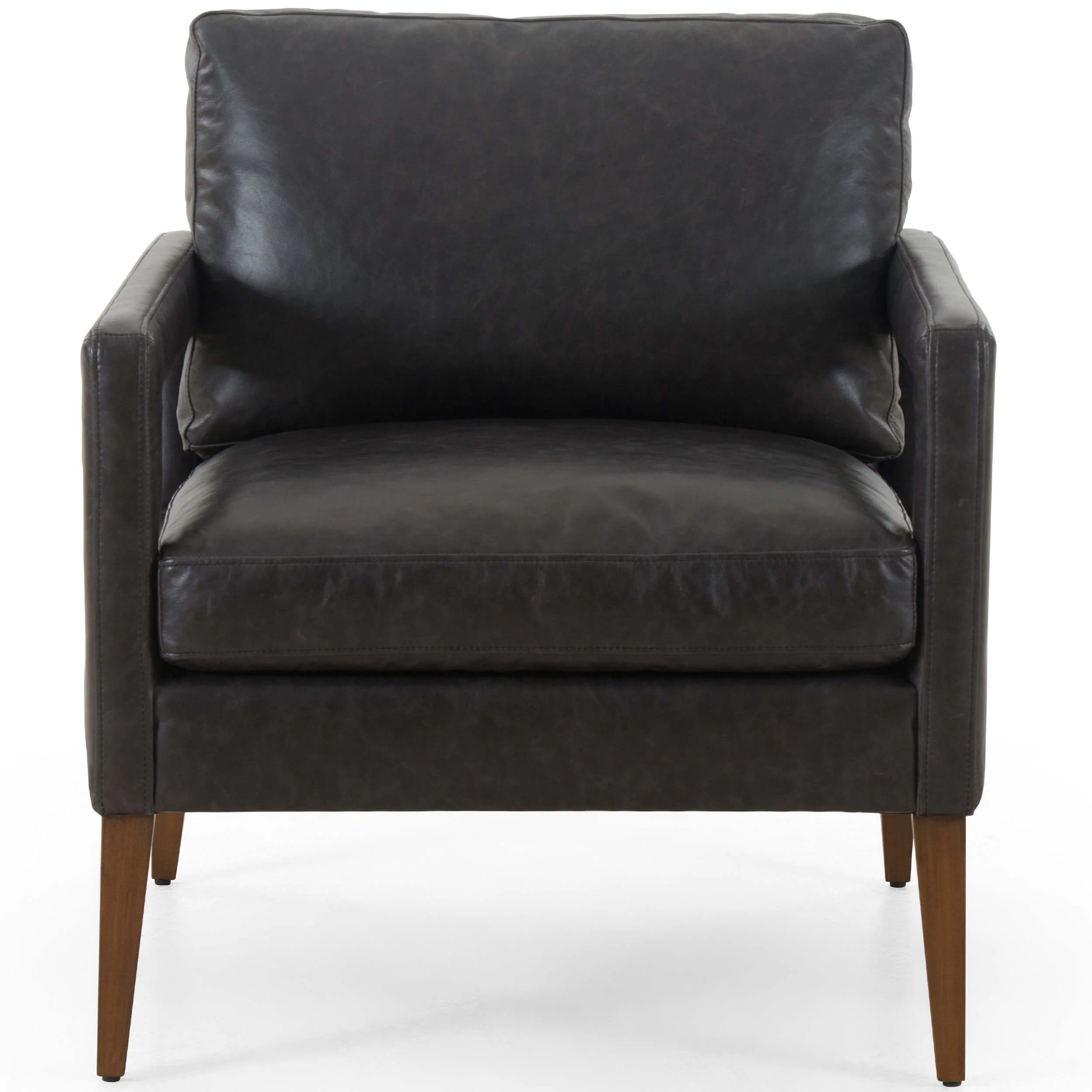 Olson Leather Chair, Sonoma Black by Four Hands - Image 3