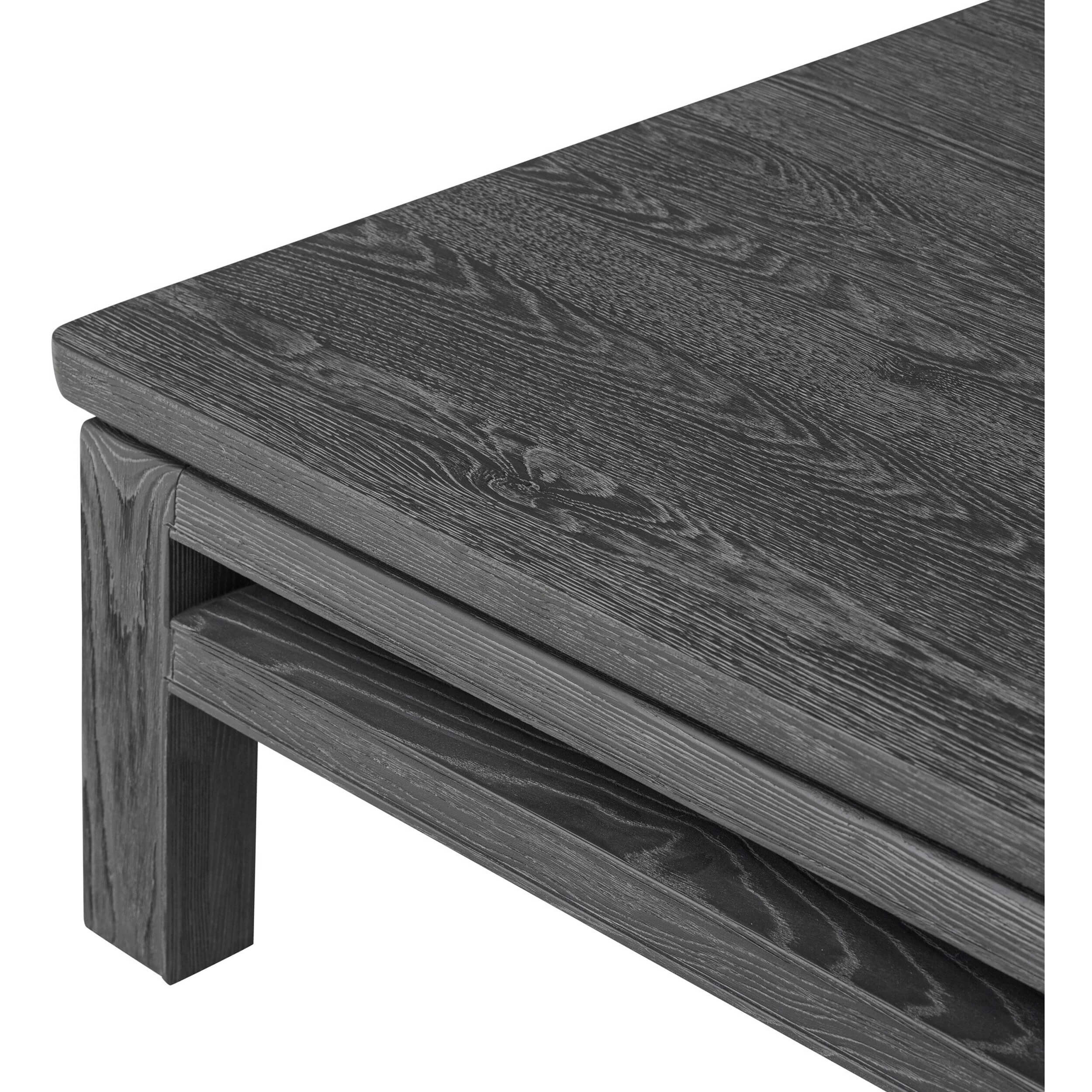 Oman Coffee Table, Rustic Black by Four Hands - Image 3
