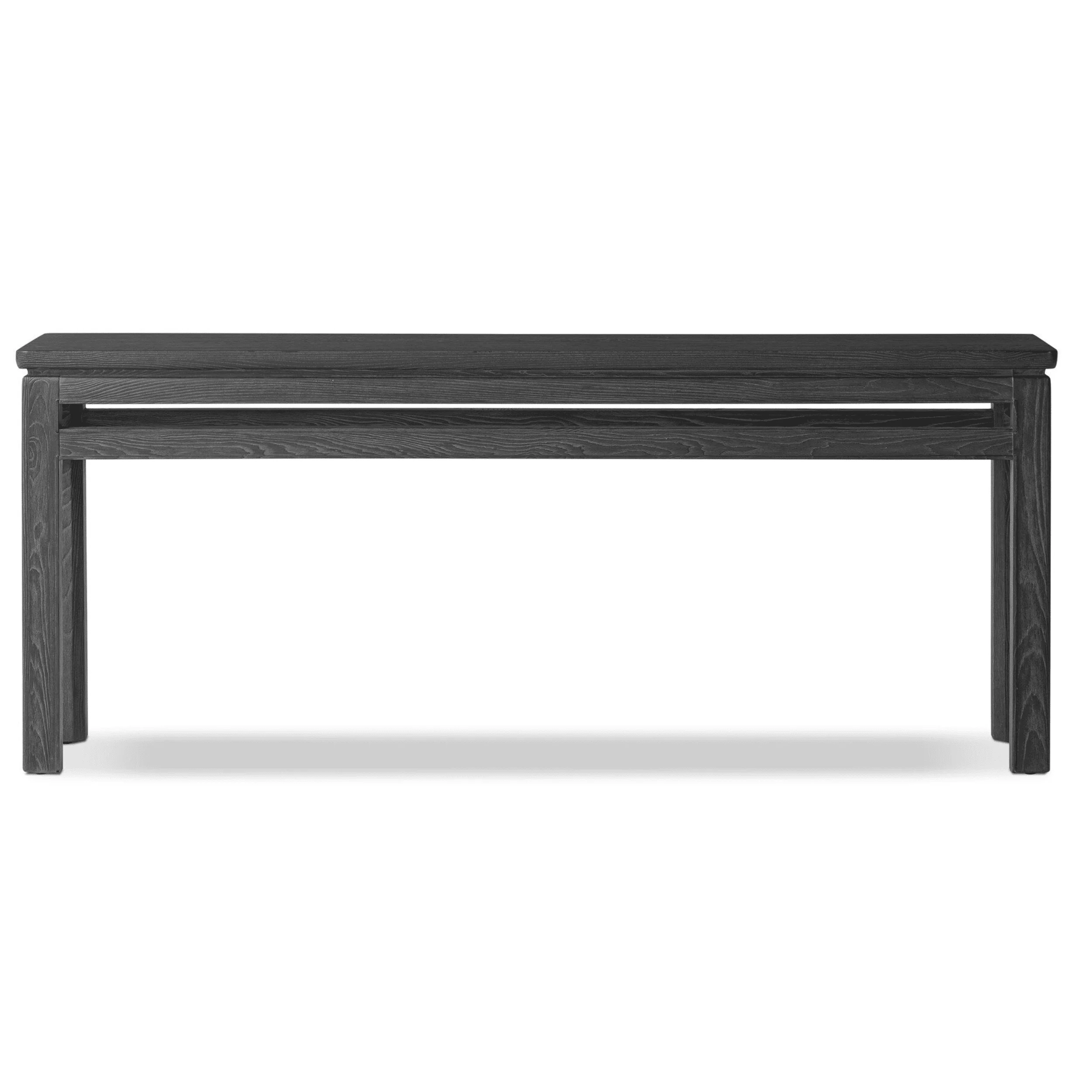 Oman Console Table, Rustic Black by Four Hands - Image 2
