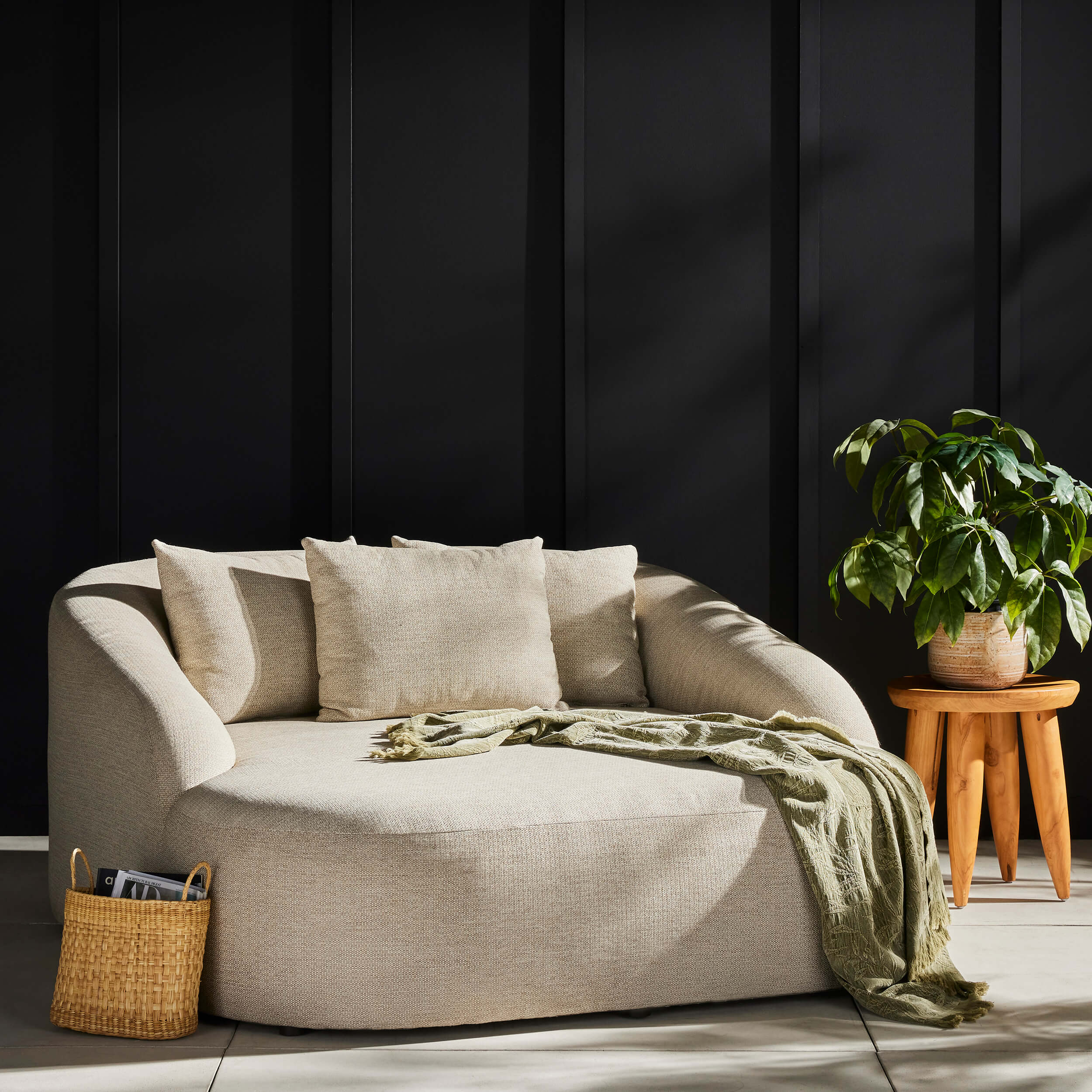 Opal Outdoor Daybed, Faye Sand by Four Hands - Image 5