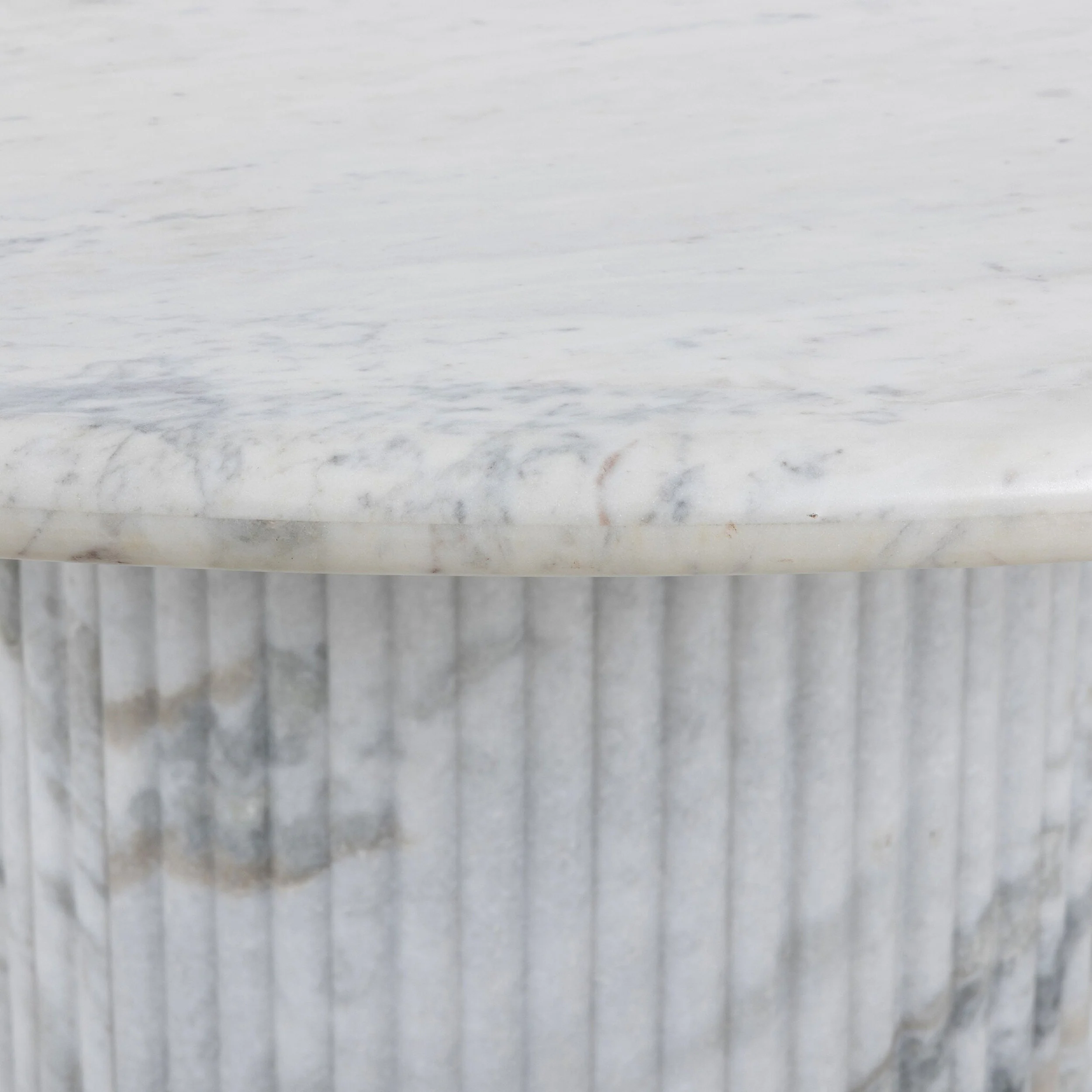 Oranda 60" Round Dining Table, White Marble by Four Hands - Image 3