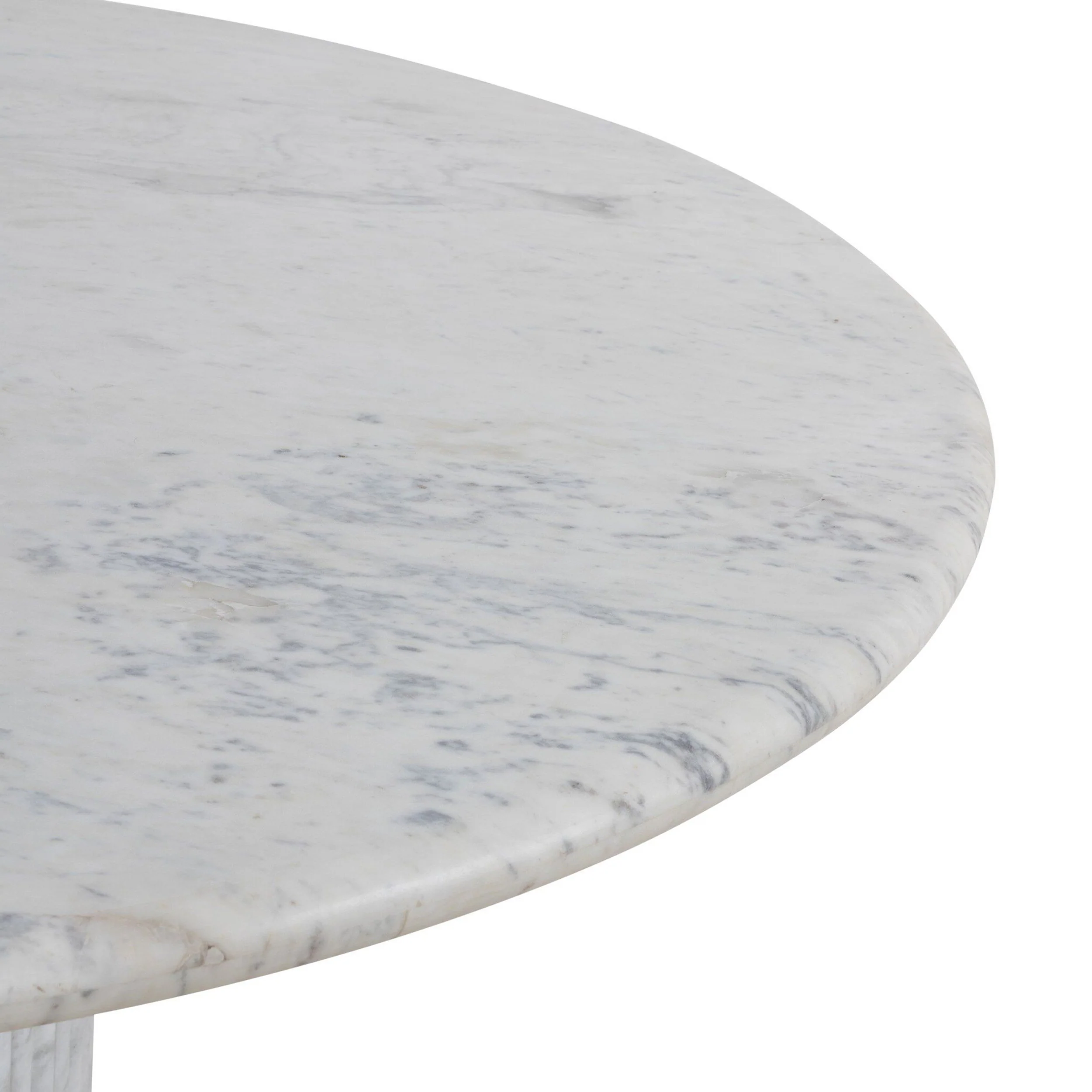 Oranda 60" Round Dining Table, White Marble by Four Hands - Image 4