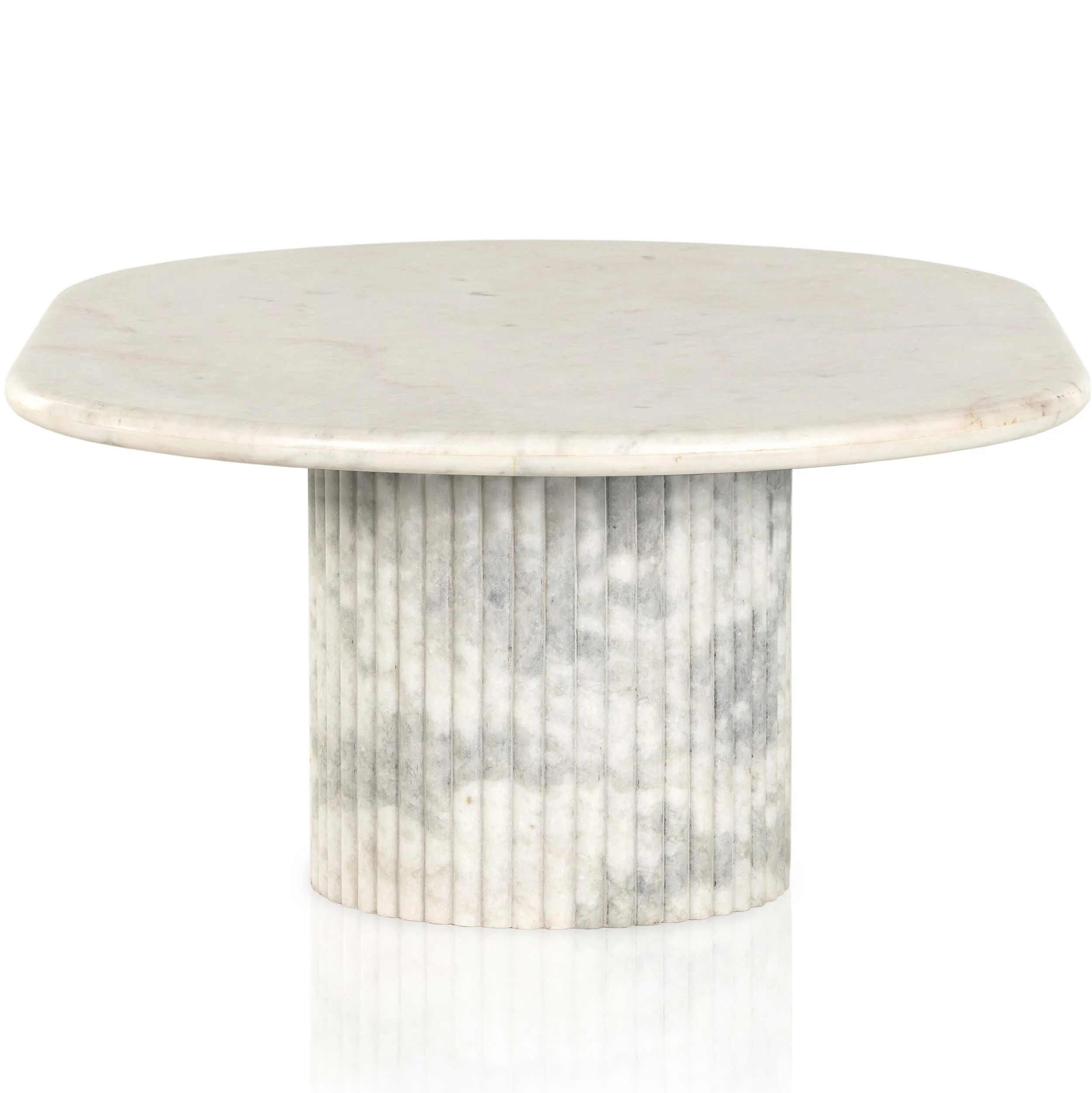 Oranda Coffee Table, White by Four Hands - Image 2