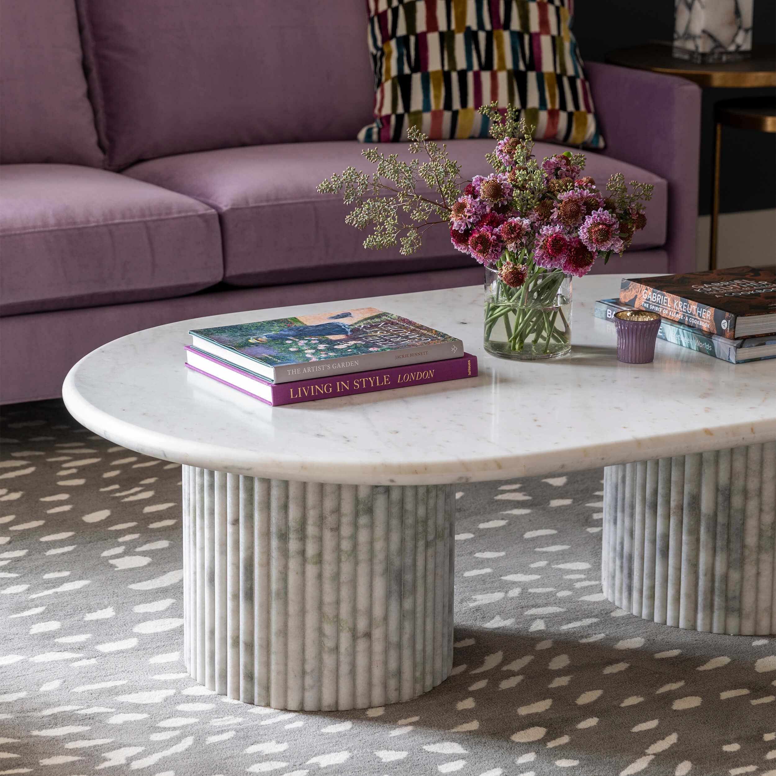 Oranda Coffee Table, White by Four Hands - Image 8