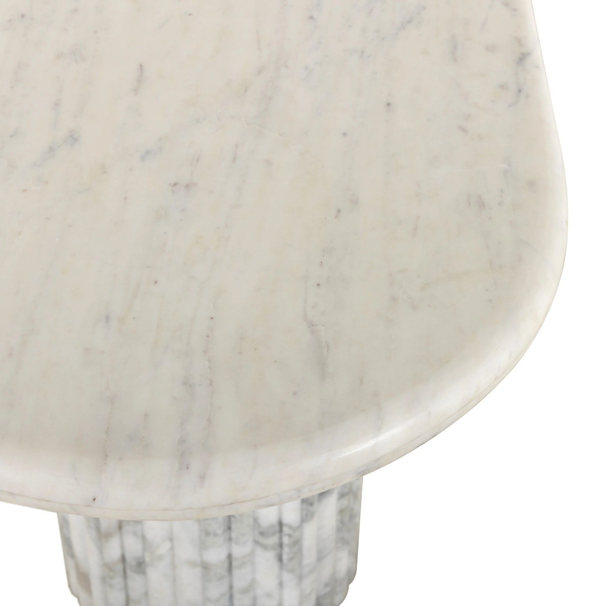 Oranda Console Table, White Marble by Four Hands - Image 5