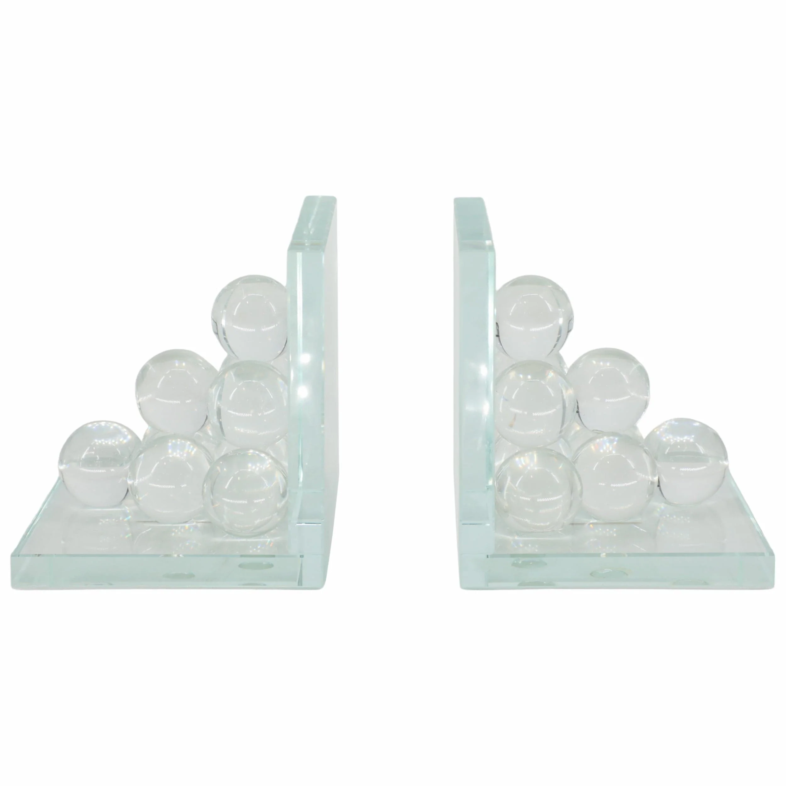 Orb Bookends, Clear