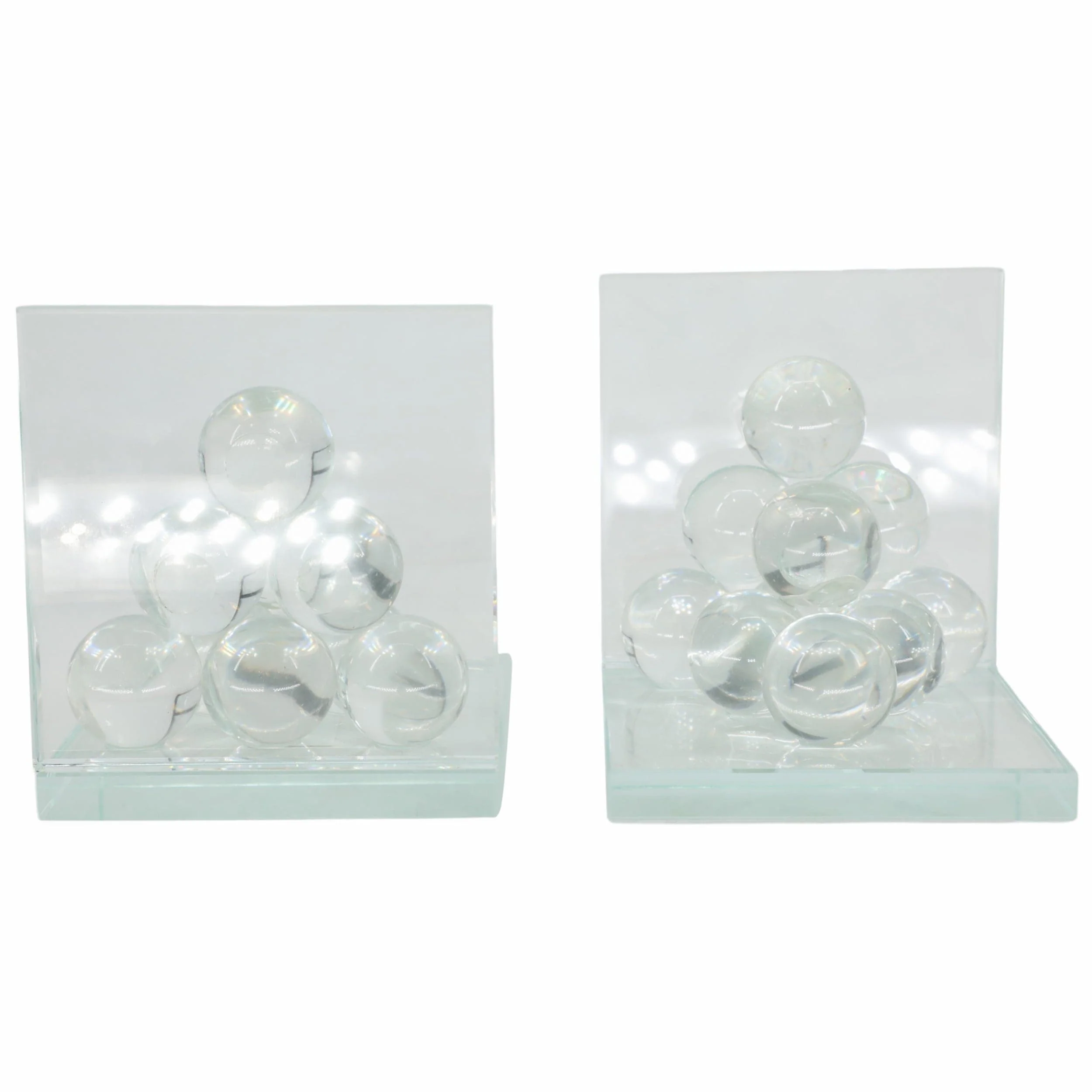 Orb Bookends, Clear - Image 4