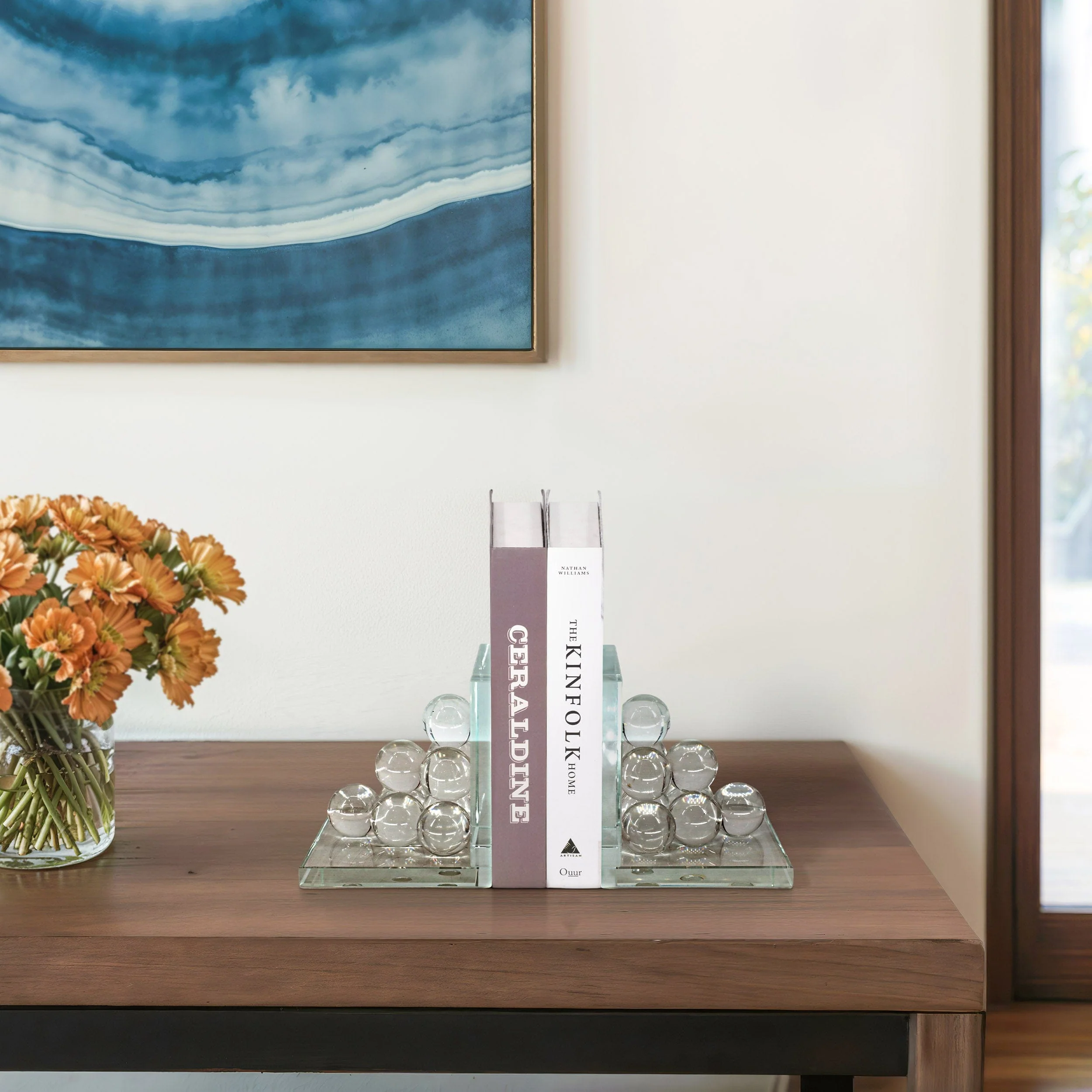 Orb Bookends, Clear - Image 6